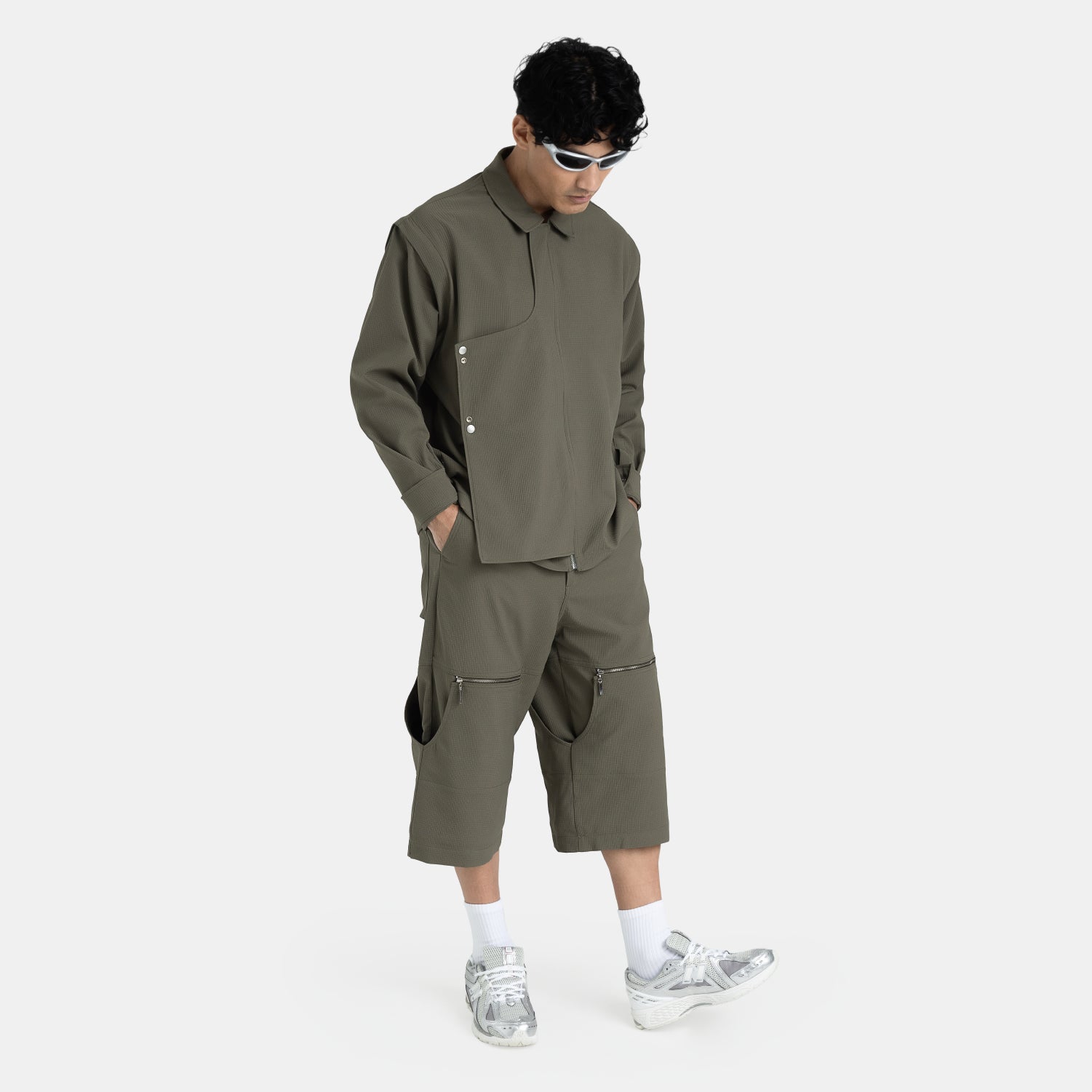 Military Green Active Convertible Pants