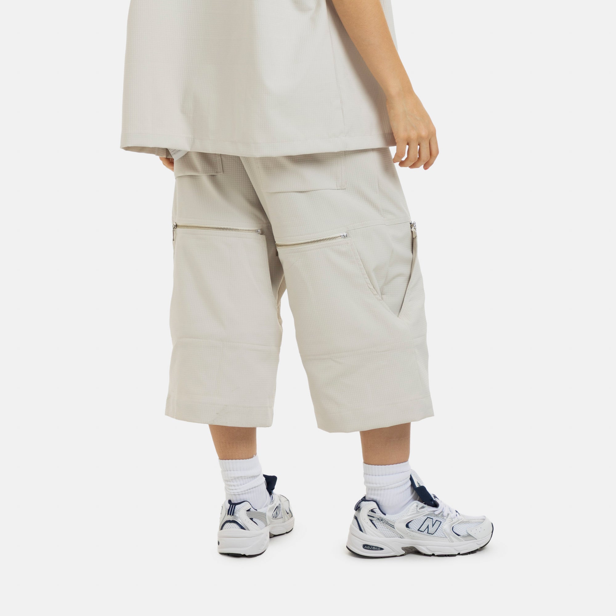 Beige Active Convertible Pants