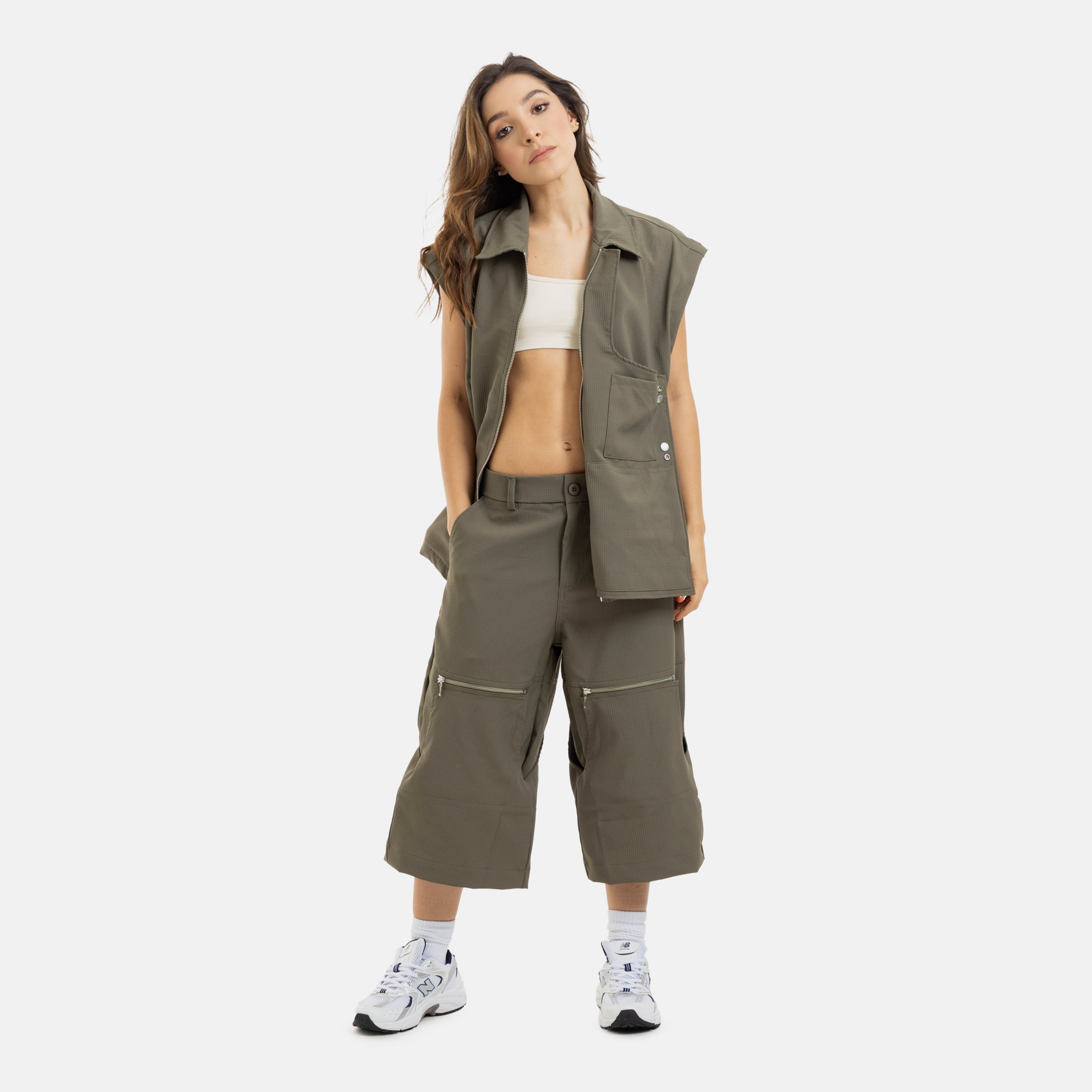 Military Green Active Convertible Pants