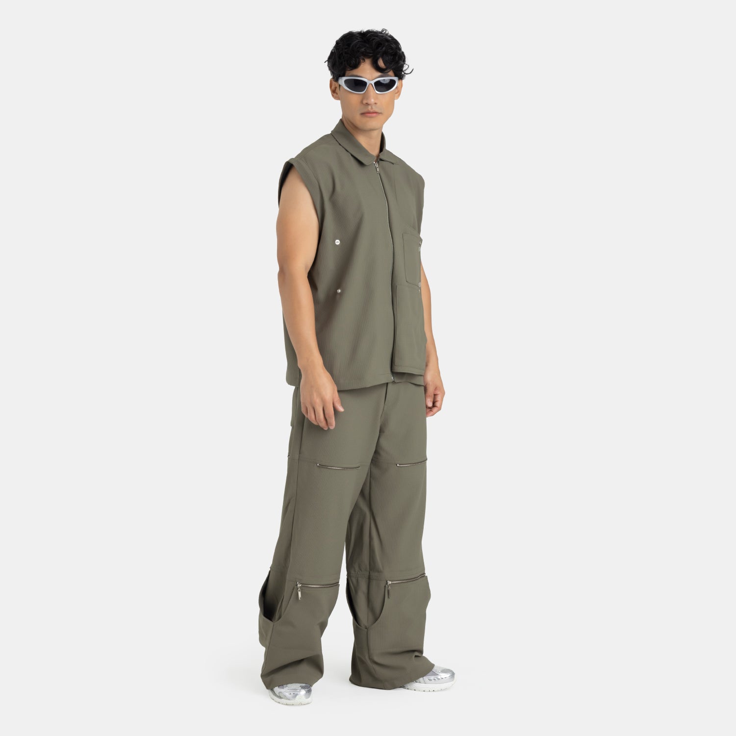 Military Green Active Convertible Pants