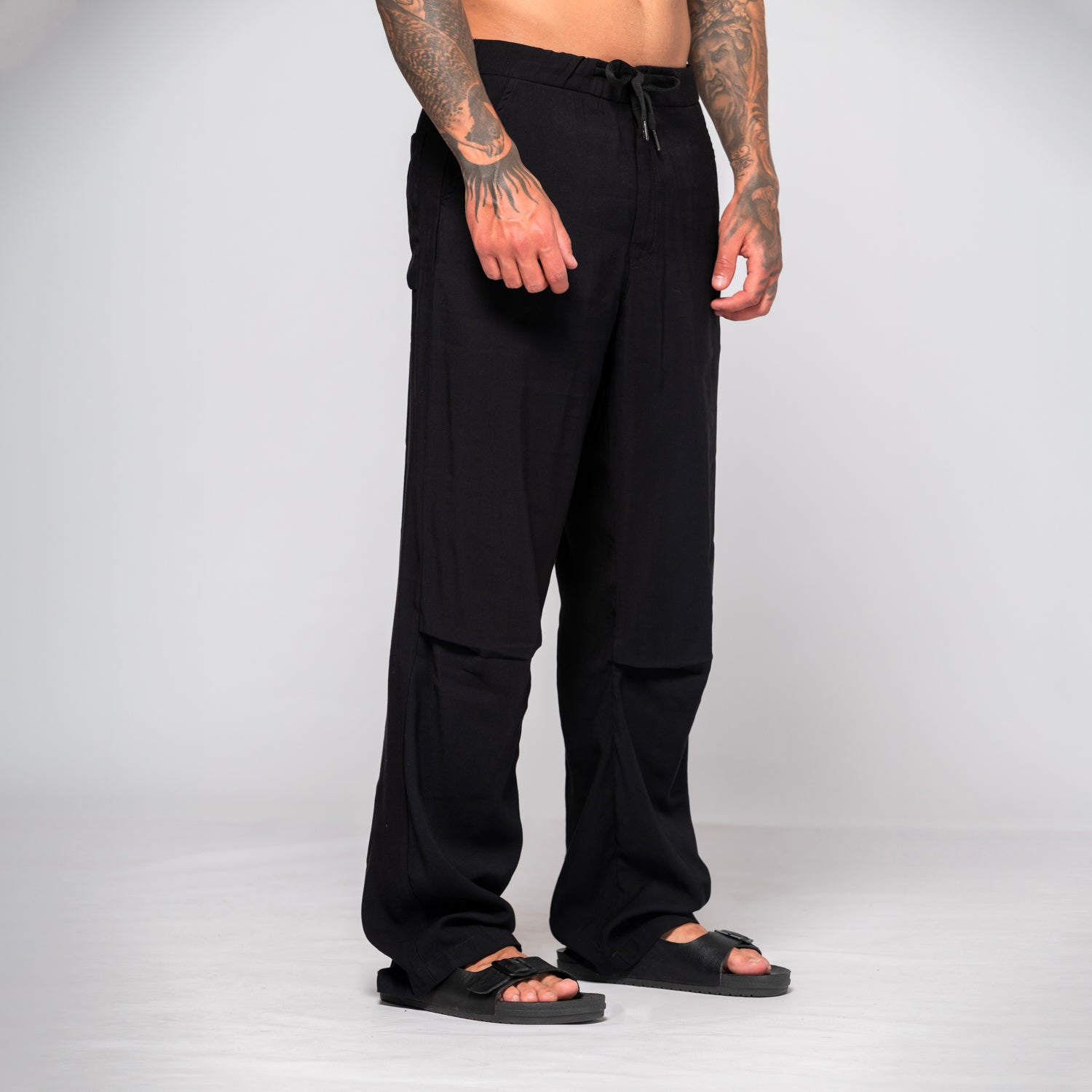 Pantalón Relaxed Fit Pretina Resortada Con Cordón Marca Rappaz