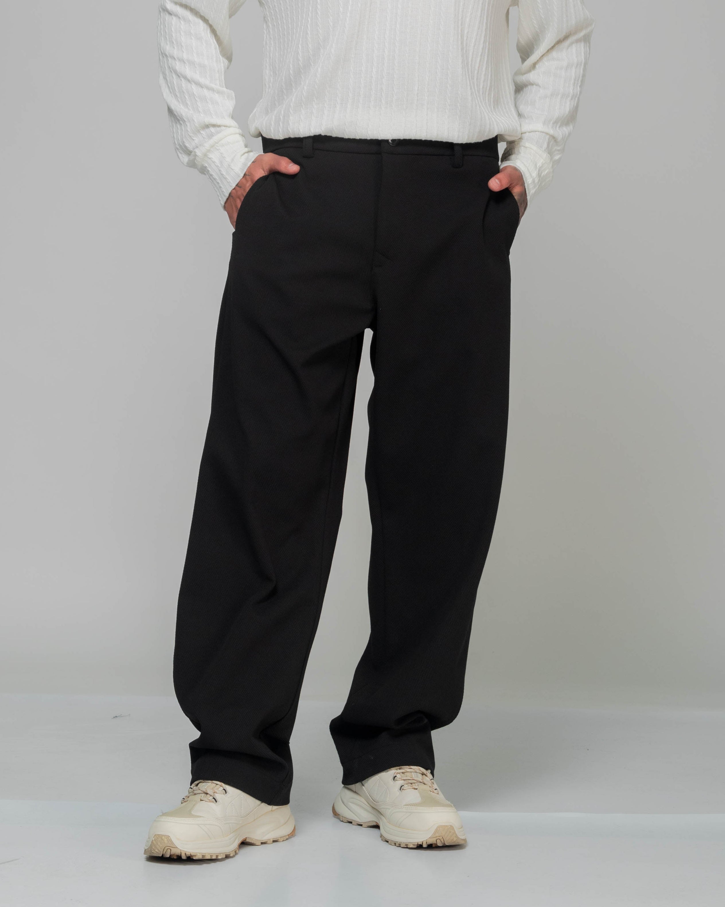 Black EcoDrift Trousers