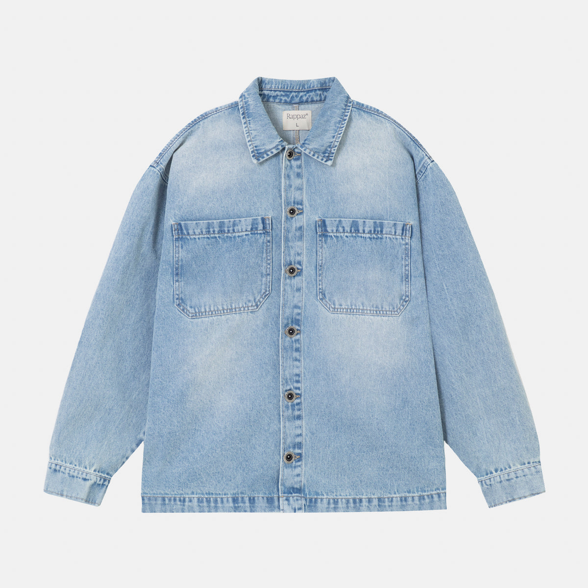 Work Denim Overshirt Azul Claro