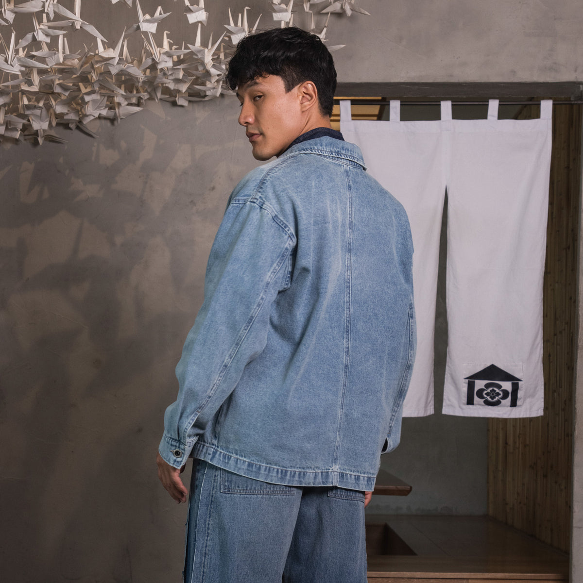 Work Denim Overshirt Azul Claro