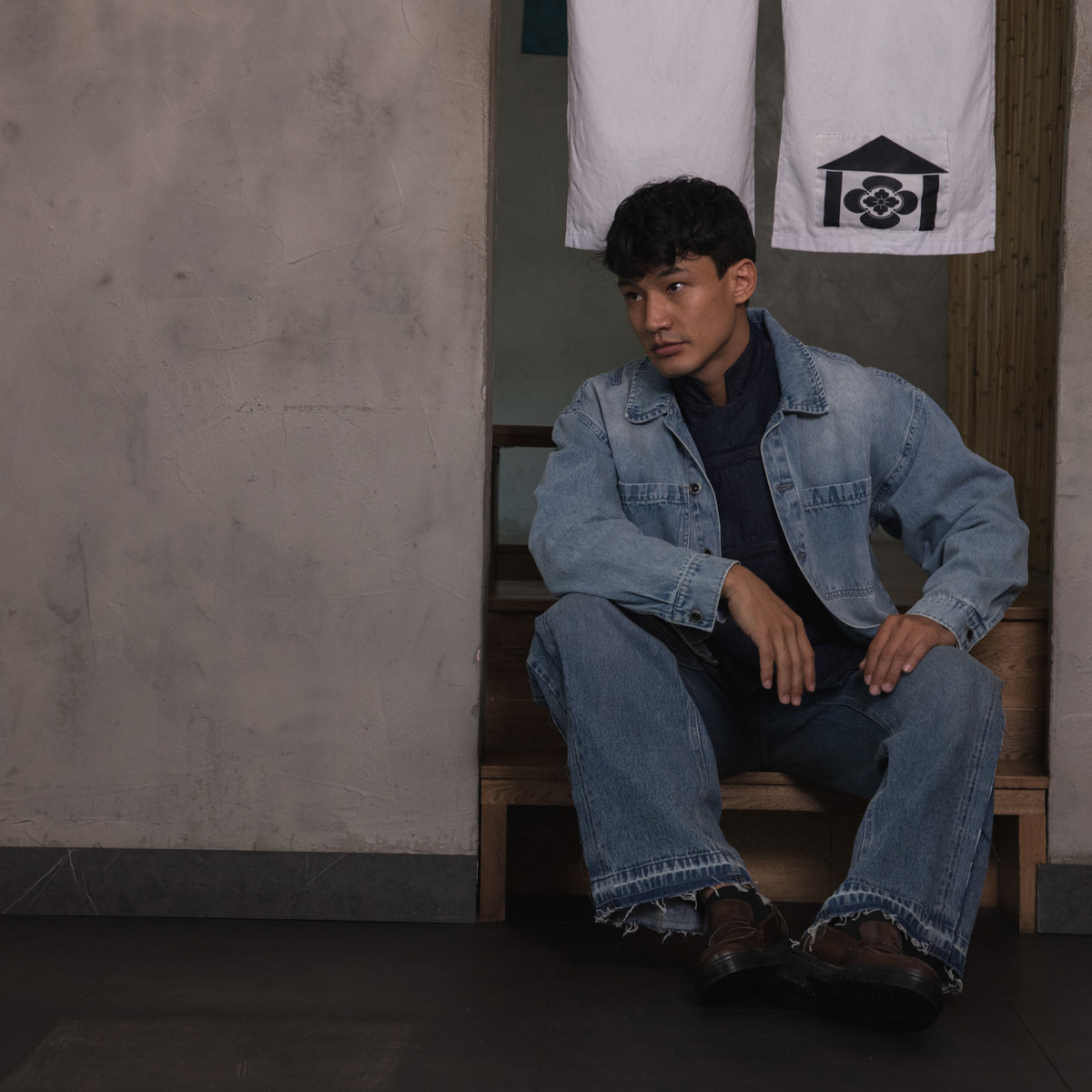 Work Denim Overshirt Azul Claro