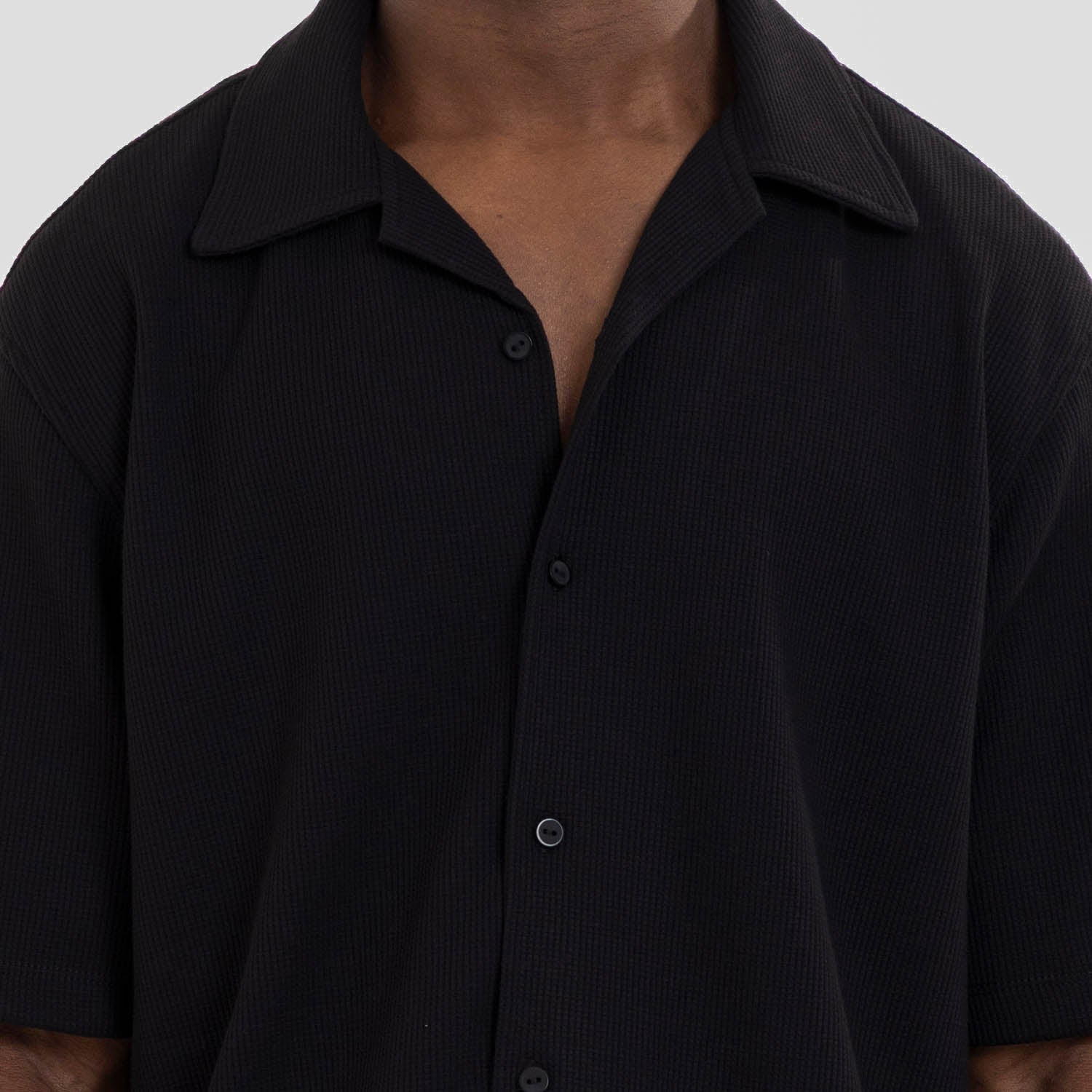 Relaxed Short Sleeve Shirt Black