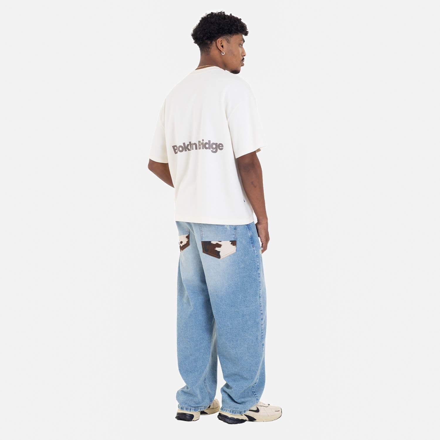 Boxy Fit Tee Brooklyn Bridge Ivory