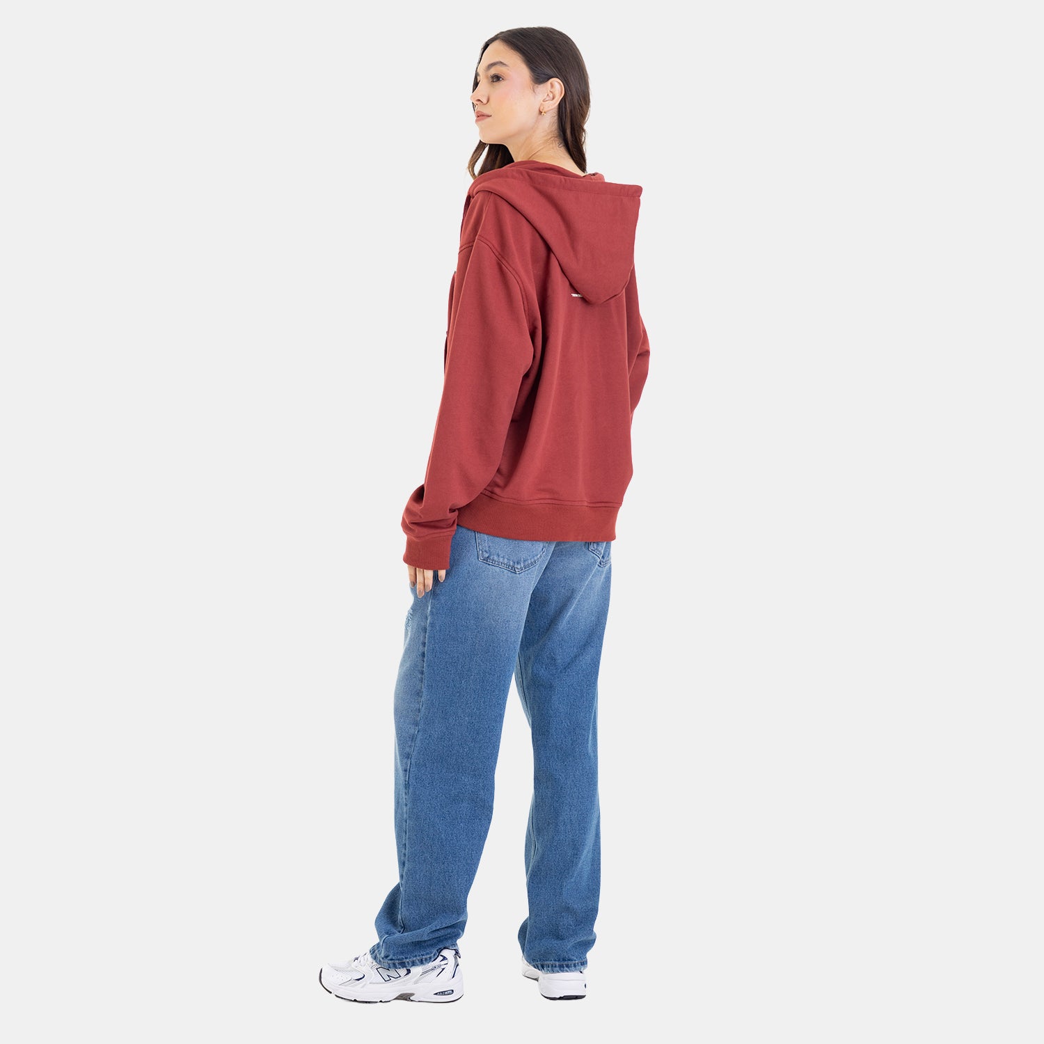 Zip Hoodie Regular Fit Red