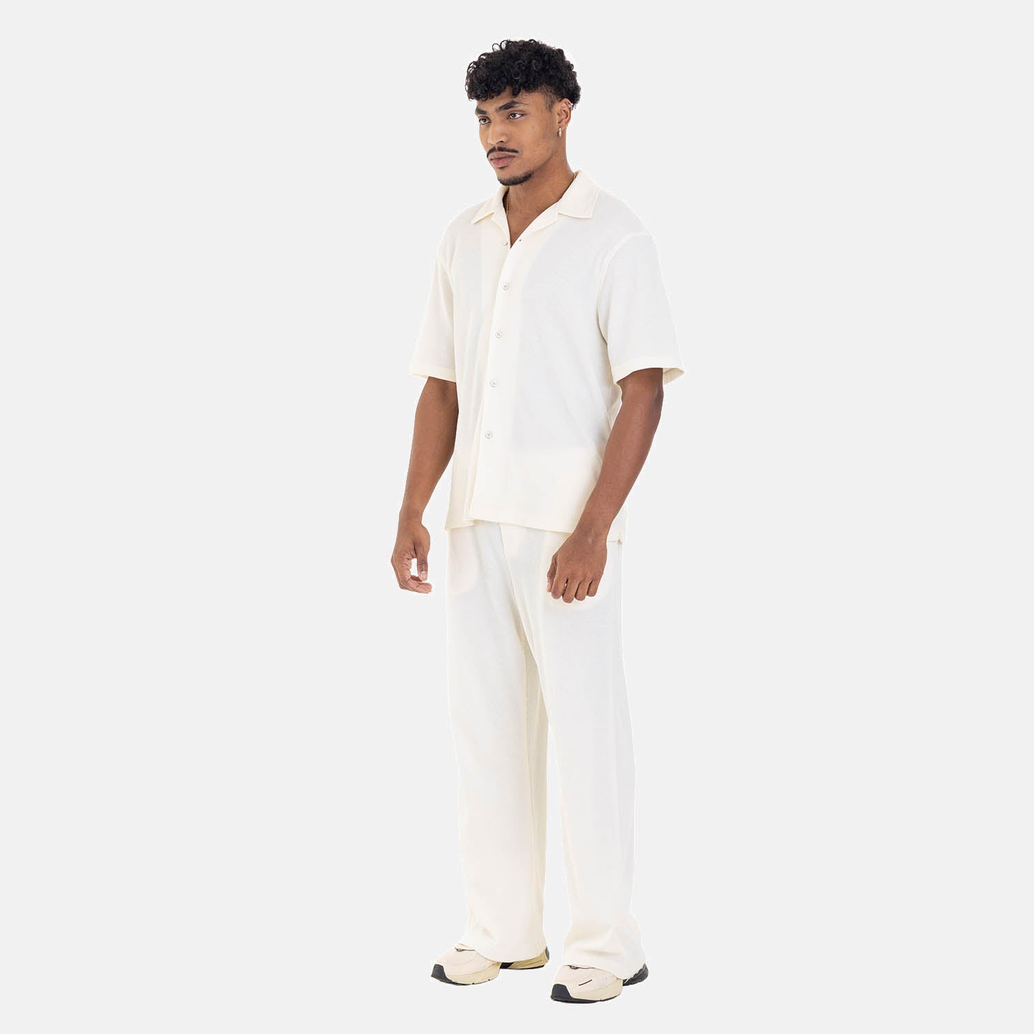 Relaxed Short Sleeve Shirt Ivory