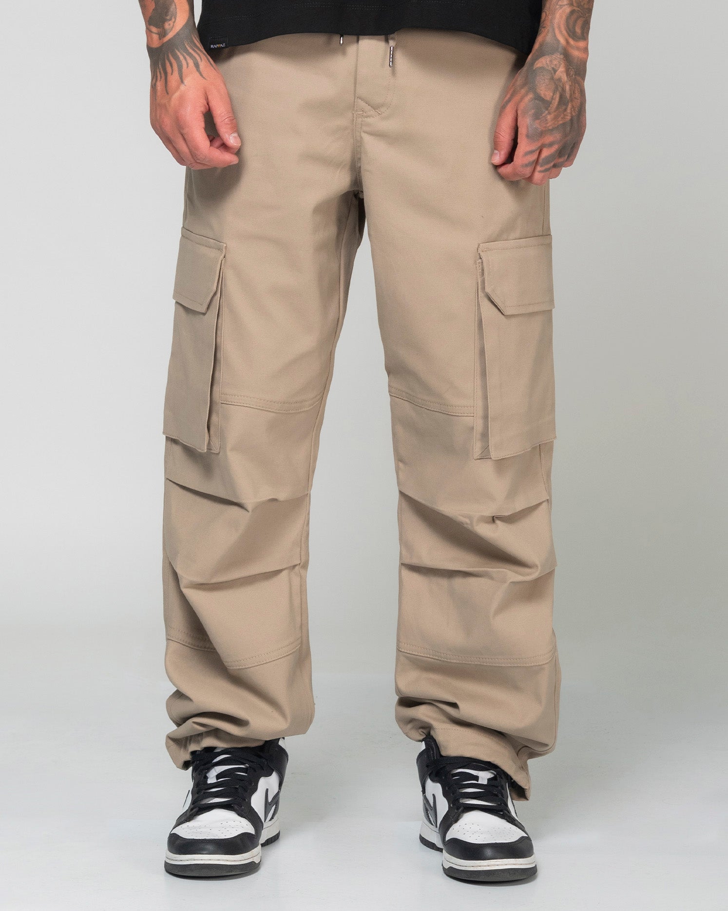 Jogger Relaxed Fit Cargo Bota Drapeada Marca Rappaz