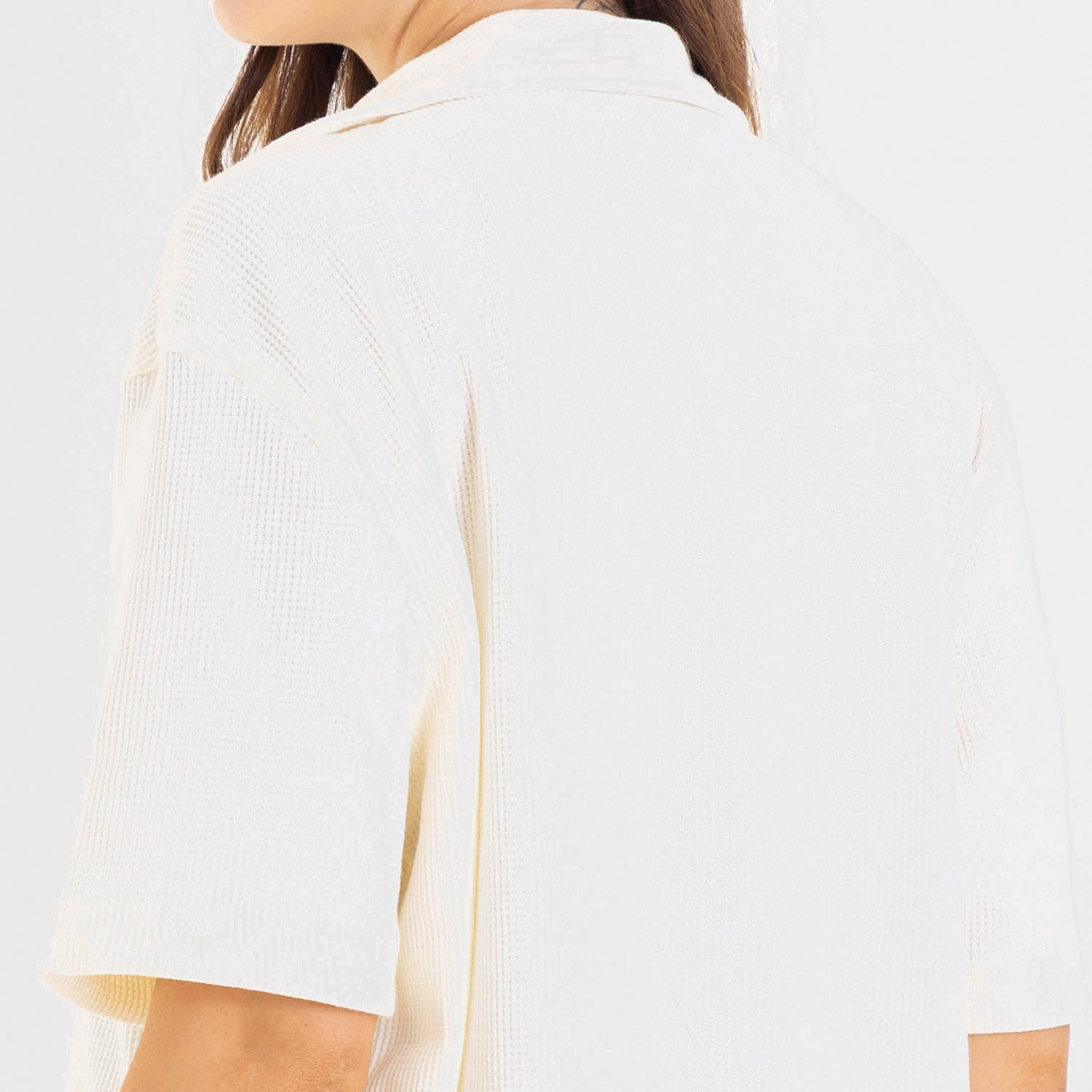 Relaxed Short Sleeve Shirt Ivory