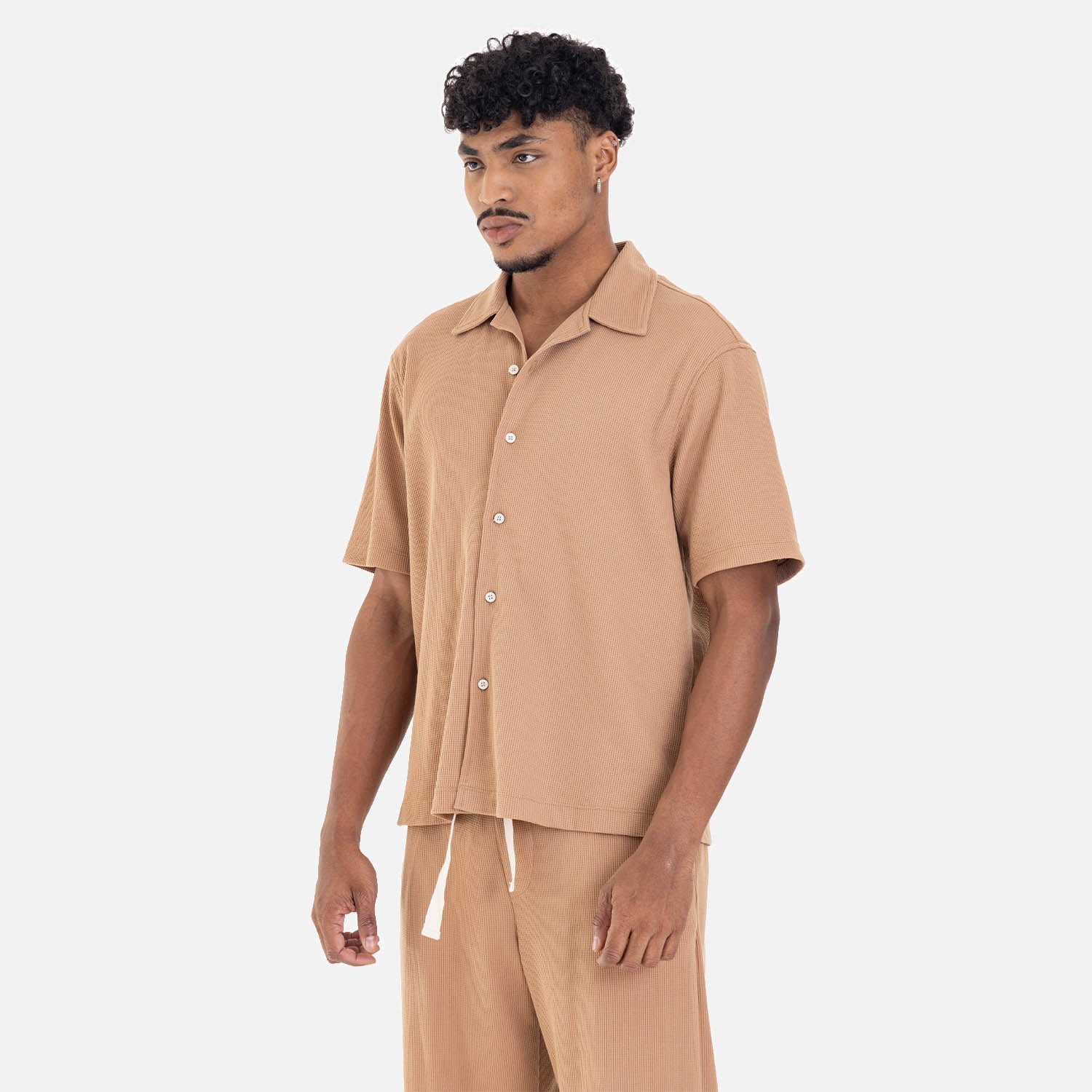 Relaxed Short Sleeve Shirt Mocca
