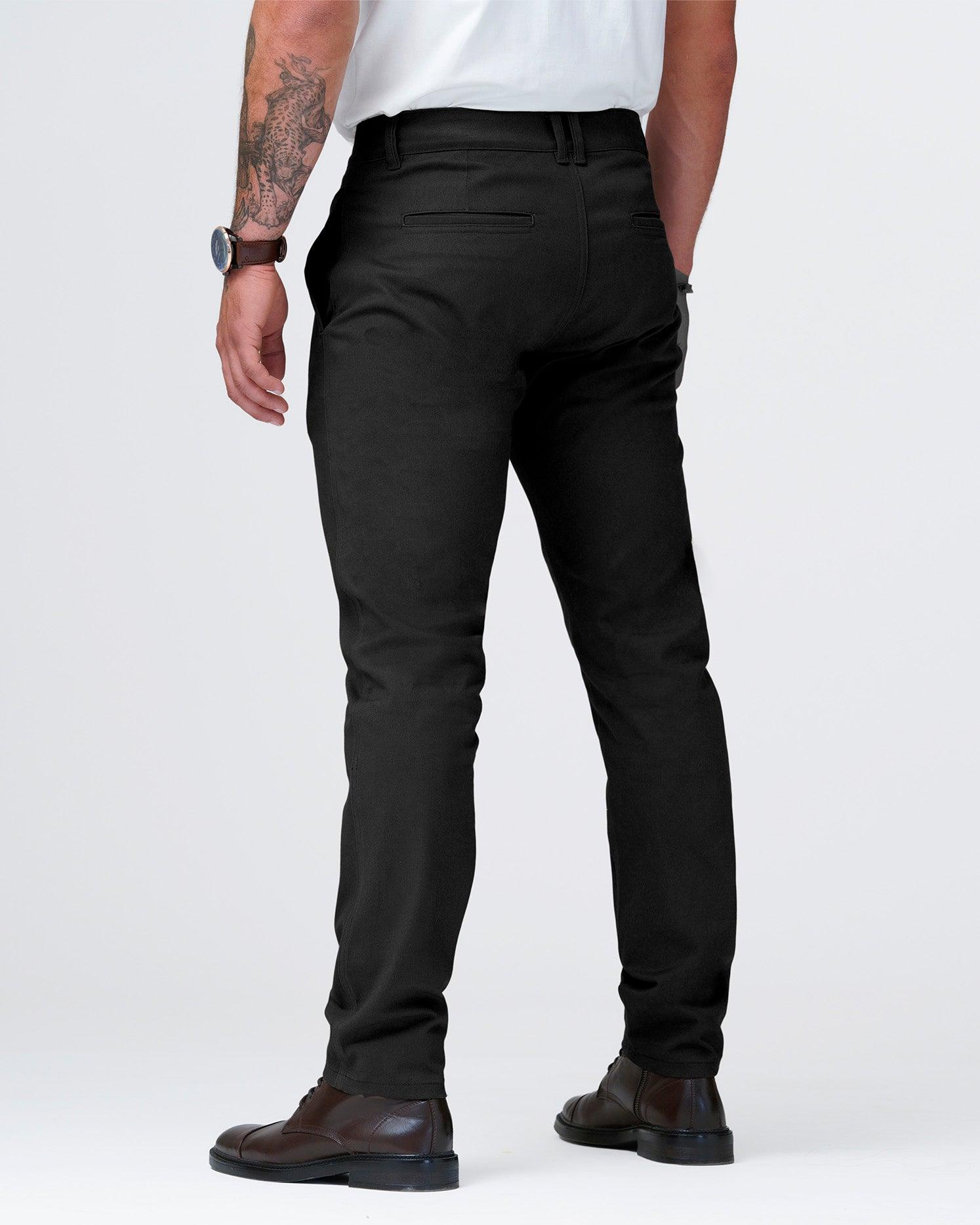 Pantalón New Chino Color Negro, Kaki Y Chocolate Marca Rappaz