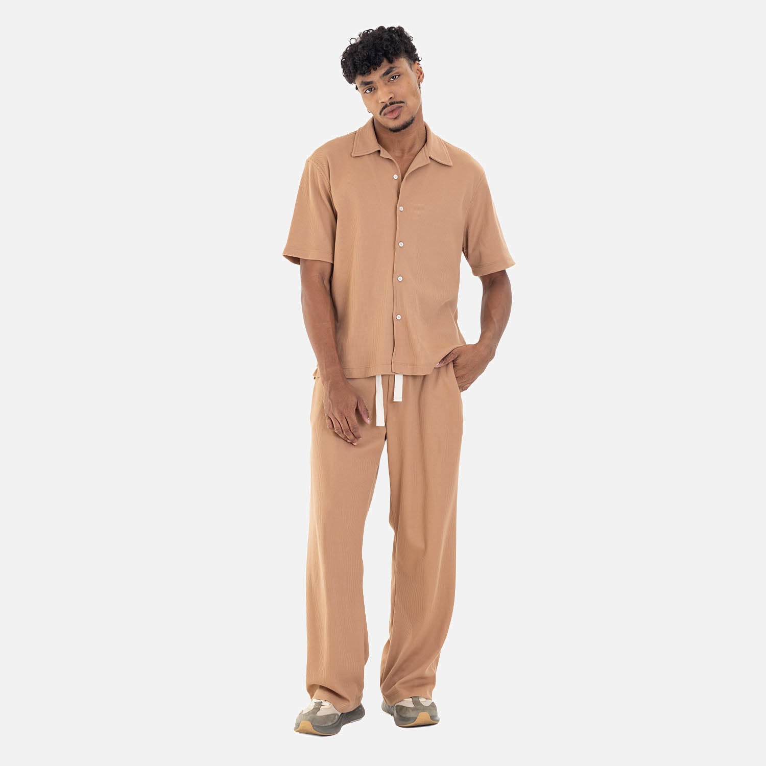 Relaxed Short Sleeve Shirt Mocca