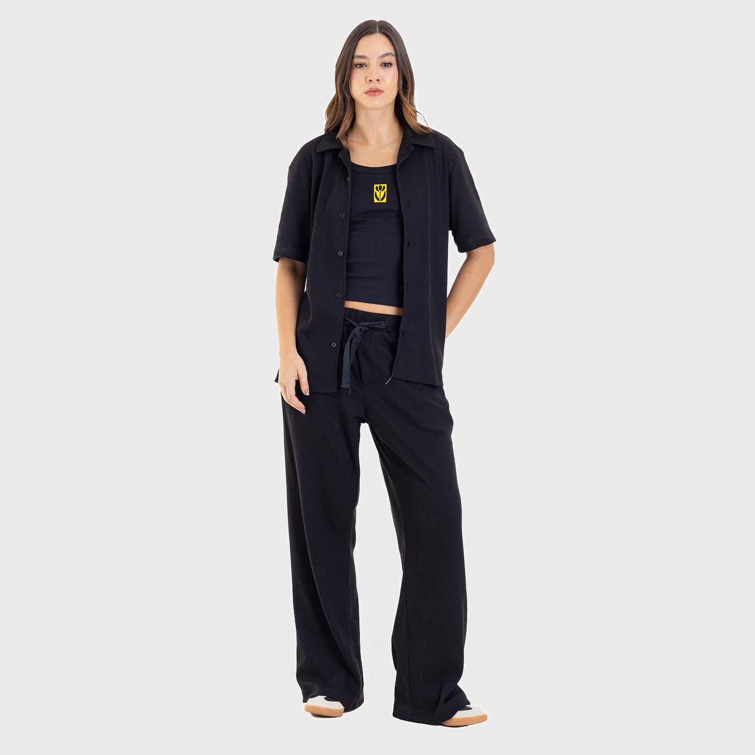 Relaxed Short Sleeve Shirt Black