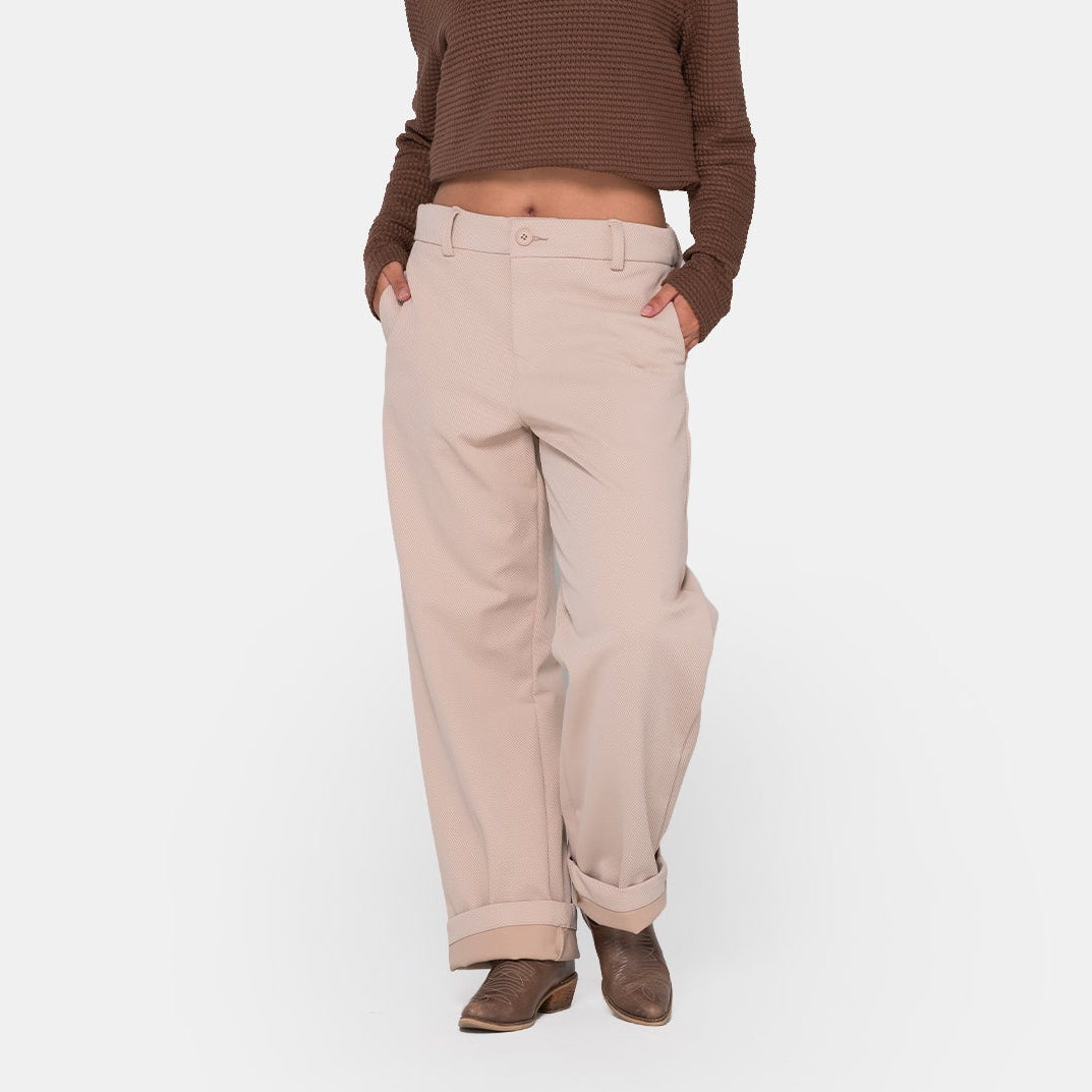 Beige EcoDrift Trousers