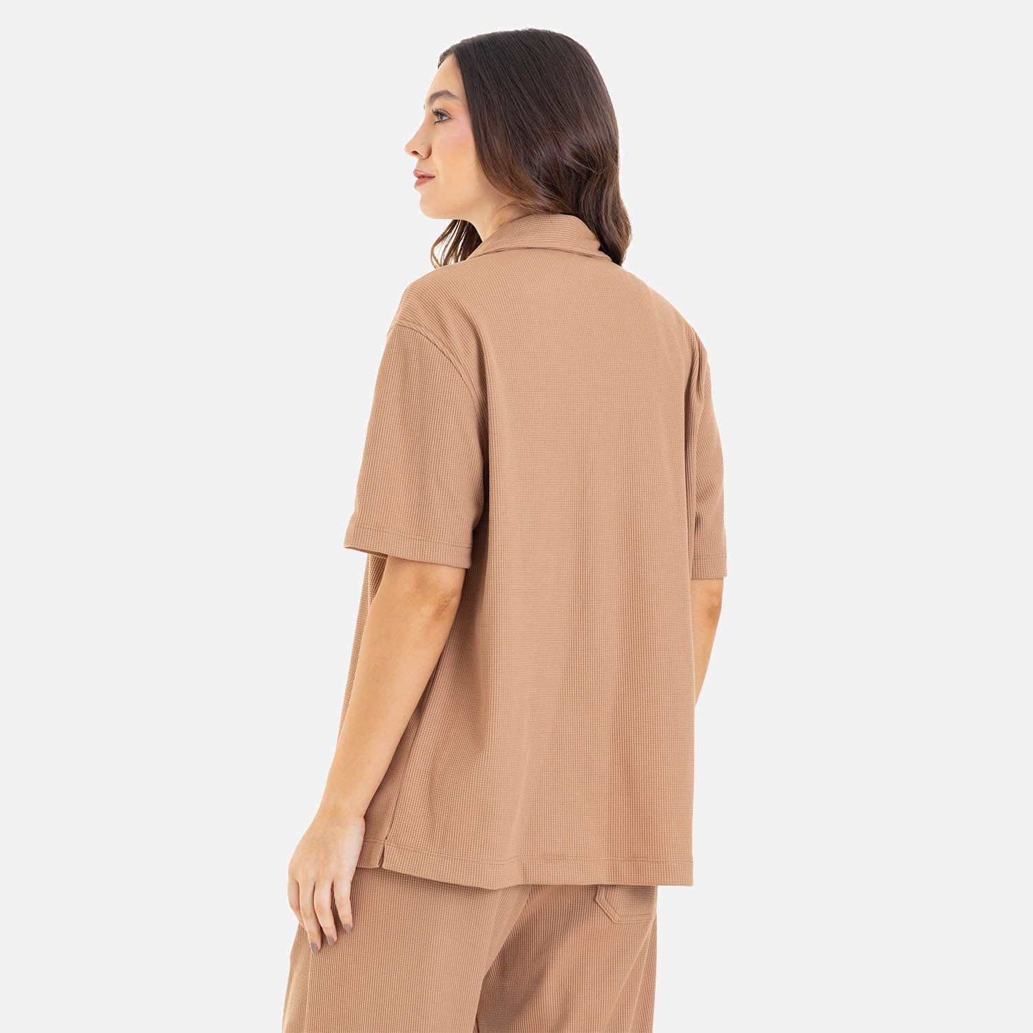 Relaxed Short Sleeve Shirt Mocca