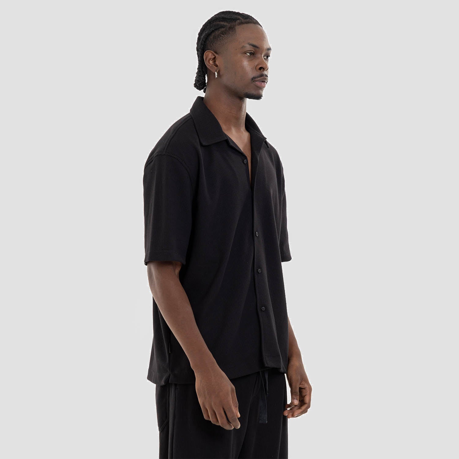 Relaxed Short Sleeve Shirt Black