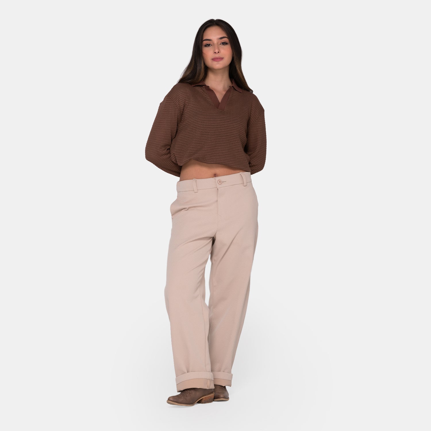 Beige EcoDrift Trousers