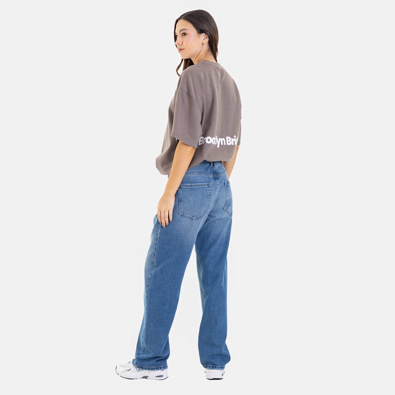 Clean Relaxed Fit Jeans Mid Blue
