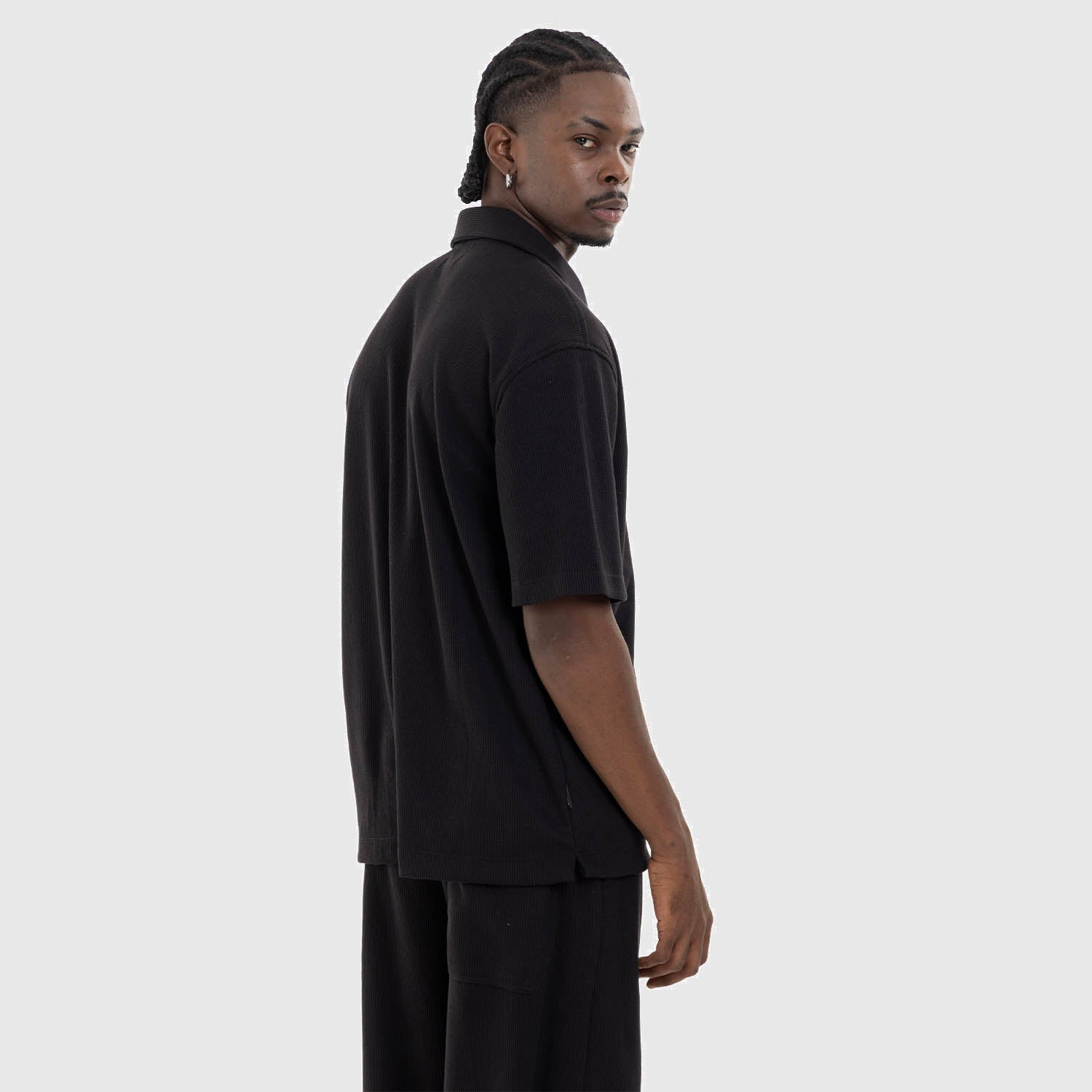 Relaxed Short Sleeve Shirt Black
