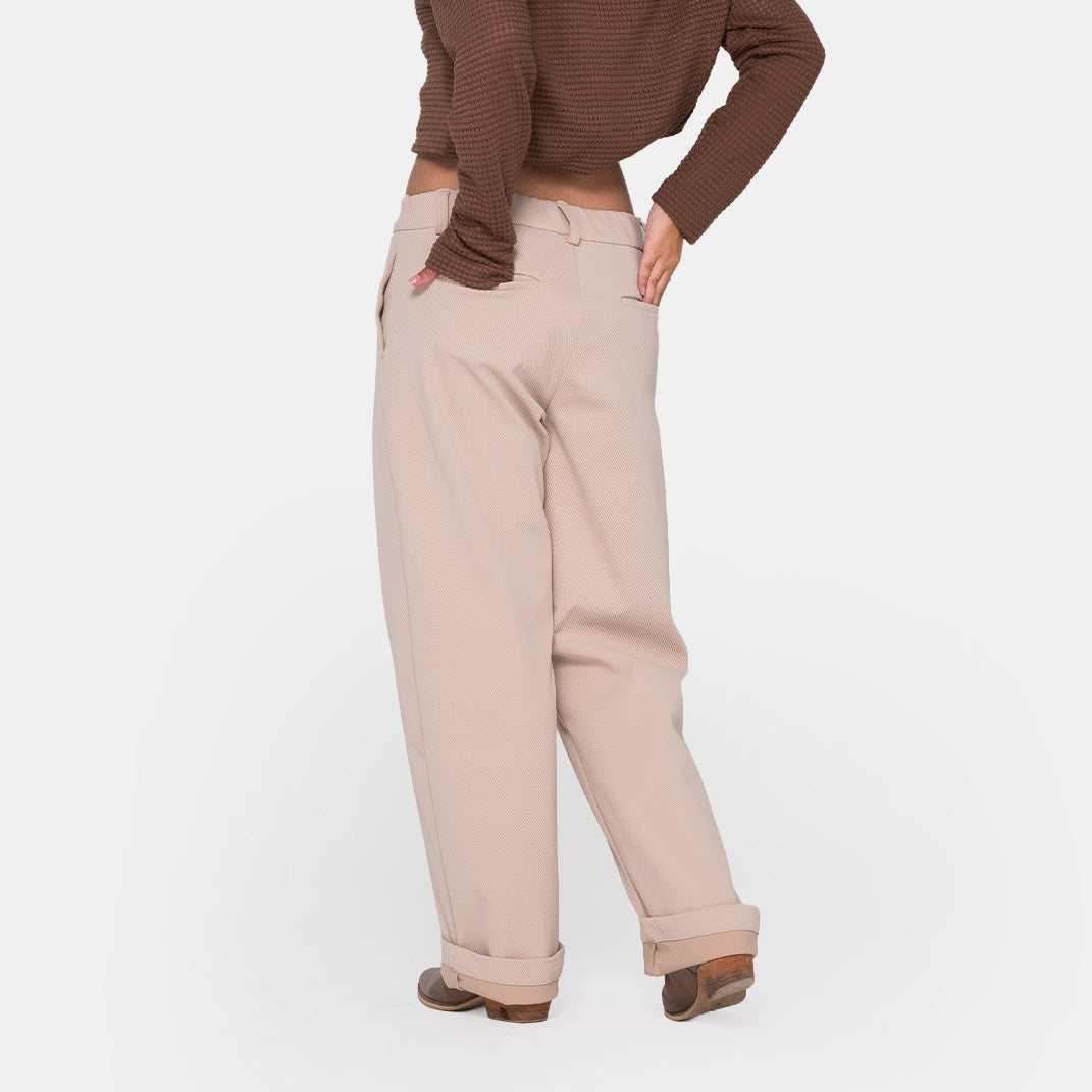 Beige EcoDrift Trousers