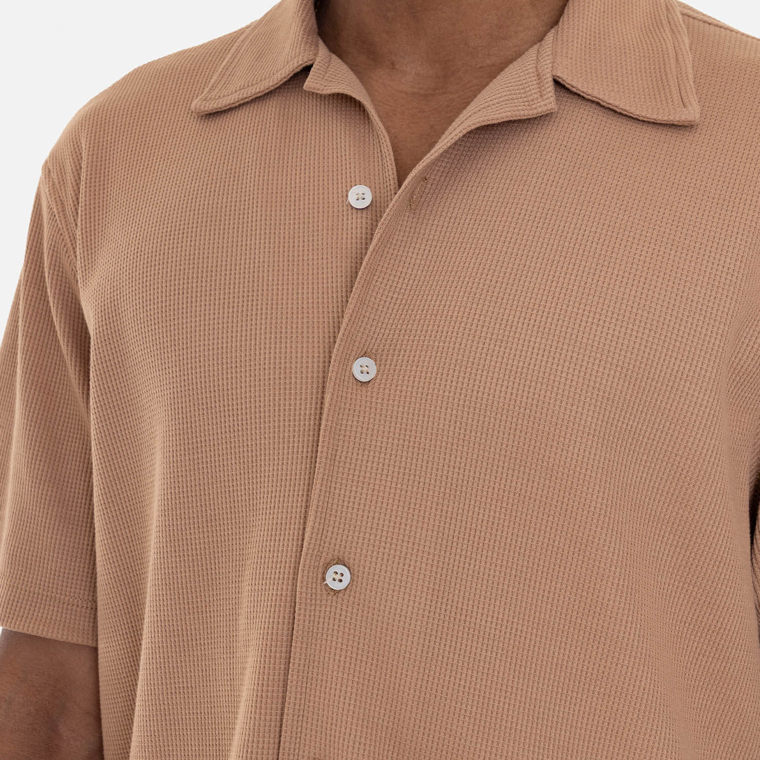 Relaxed Short Sleeve Shirt Mocca