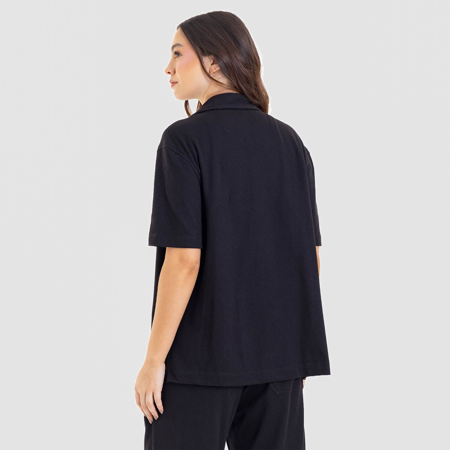 Relaxed Short Sleeve Shirt Black
