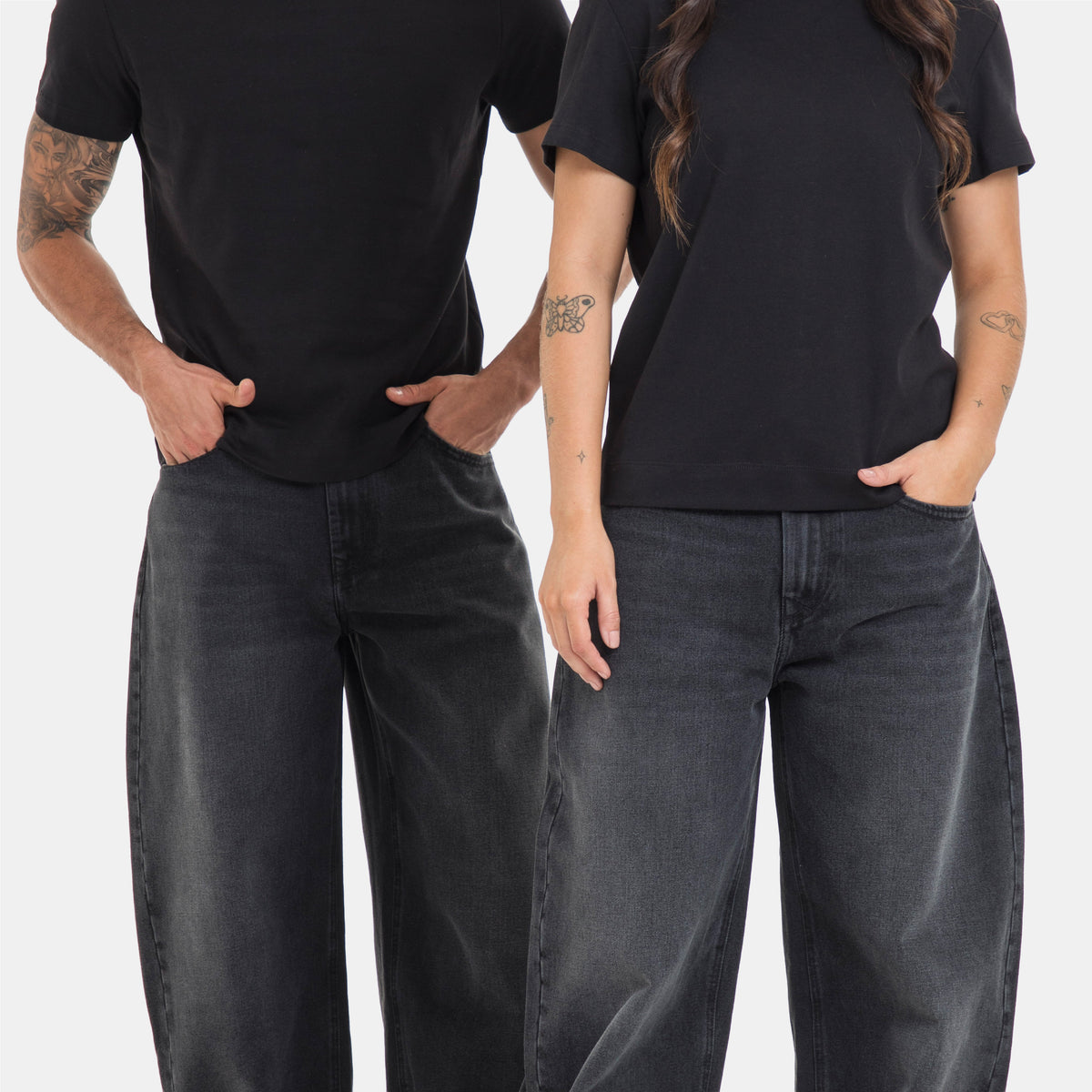 Gio Studio Barrel Jean Negro