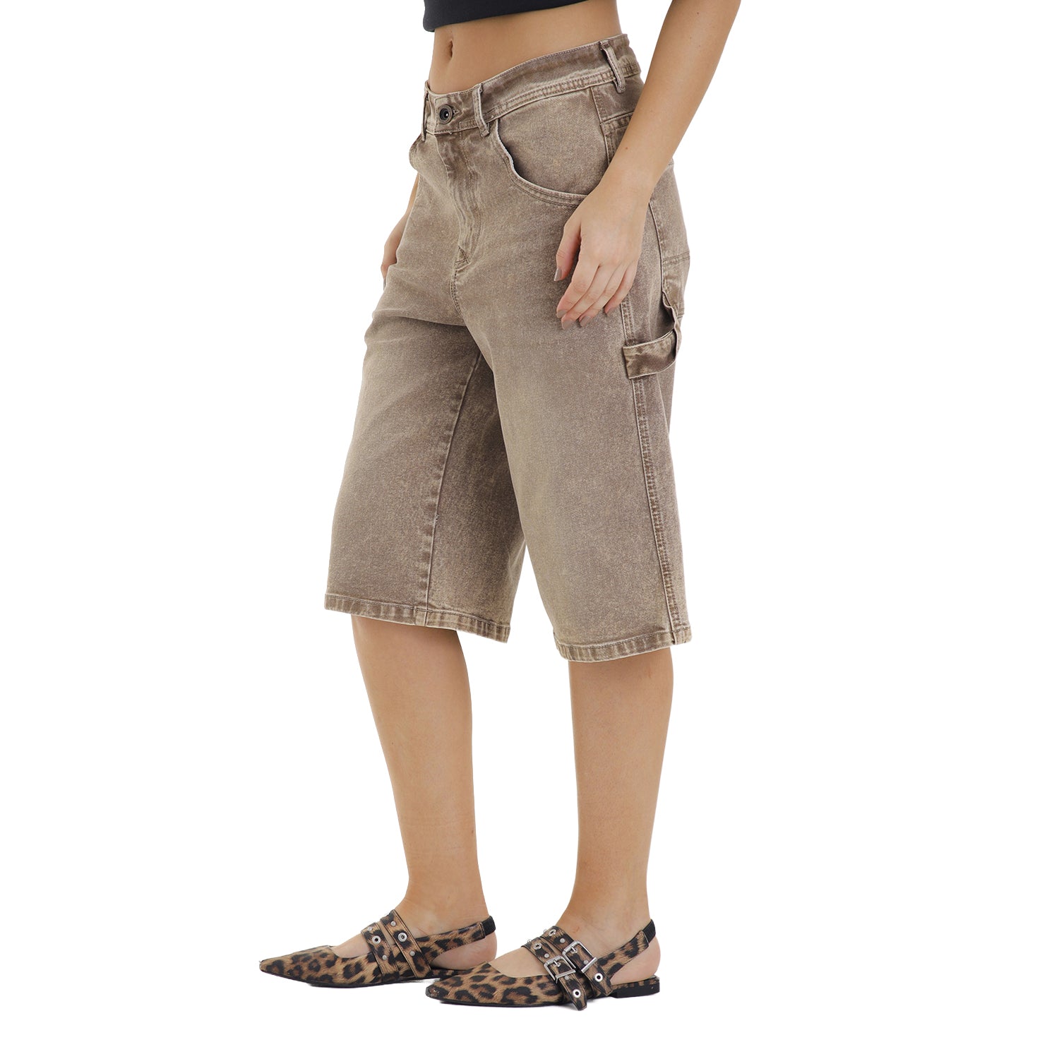 Classic Fit Jort Mocca