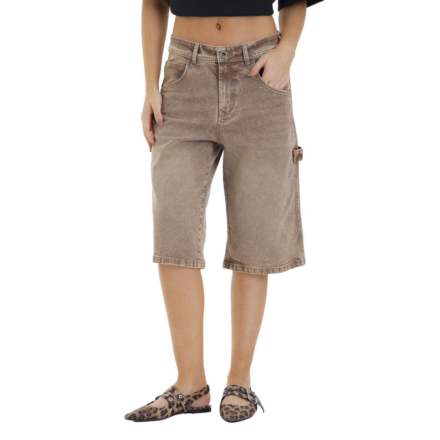 Classic Fit Jort Mocca