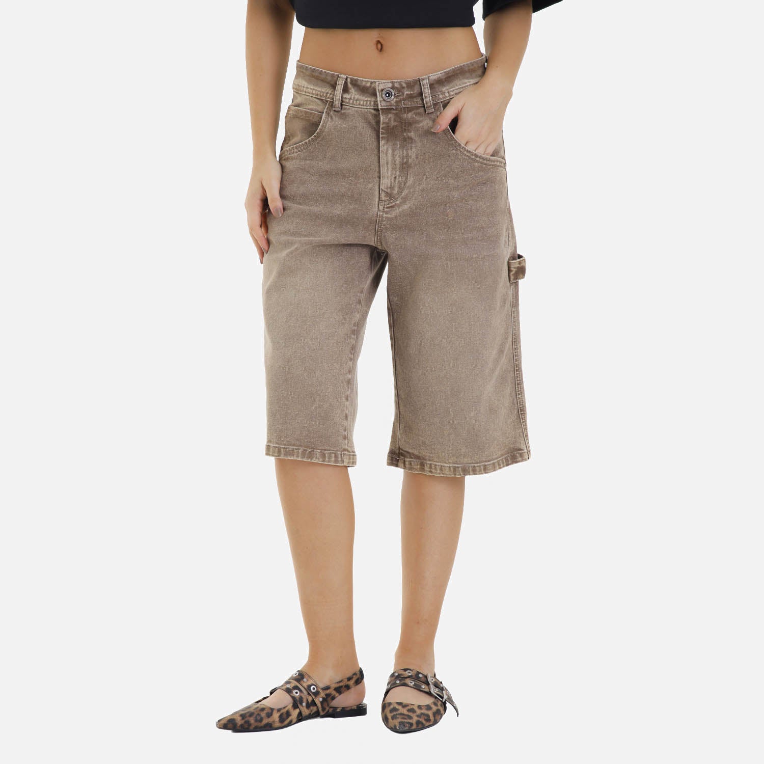 Classic Fit Jort Mocca