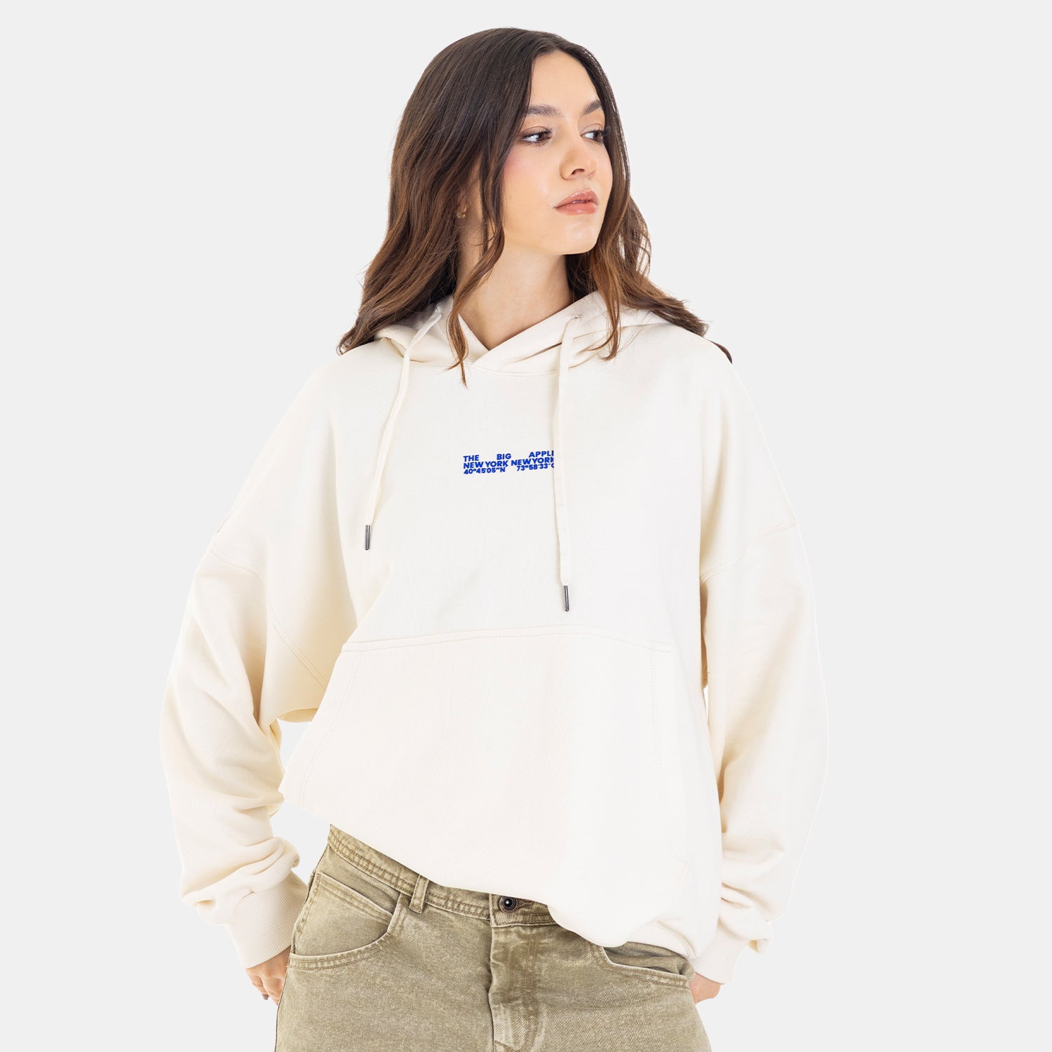 The Big Apple Hoodie Ivory
