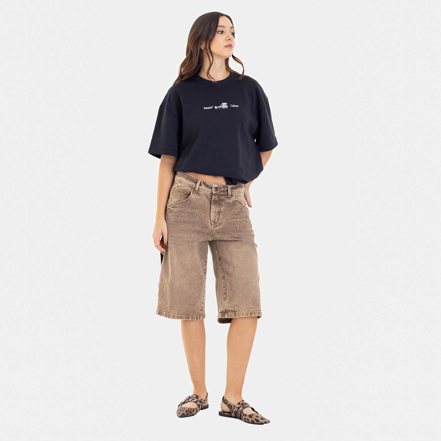 Classic Fit Jort Mocca