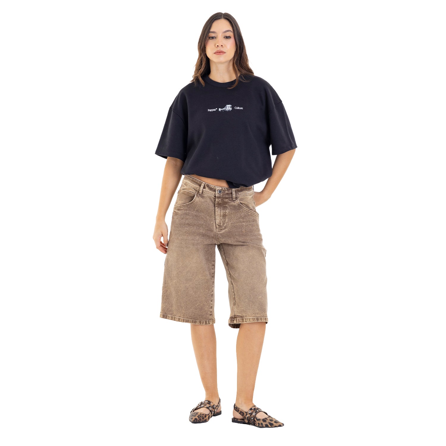 Classic Fit Jort Mocca