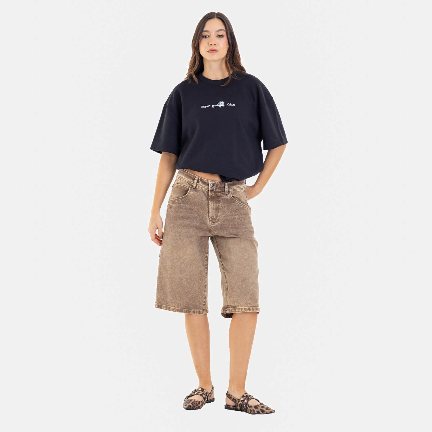 Classic Fit Jort Mocca