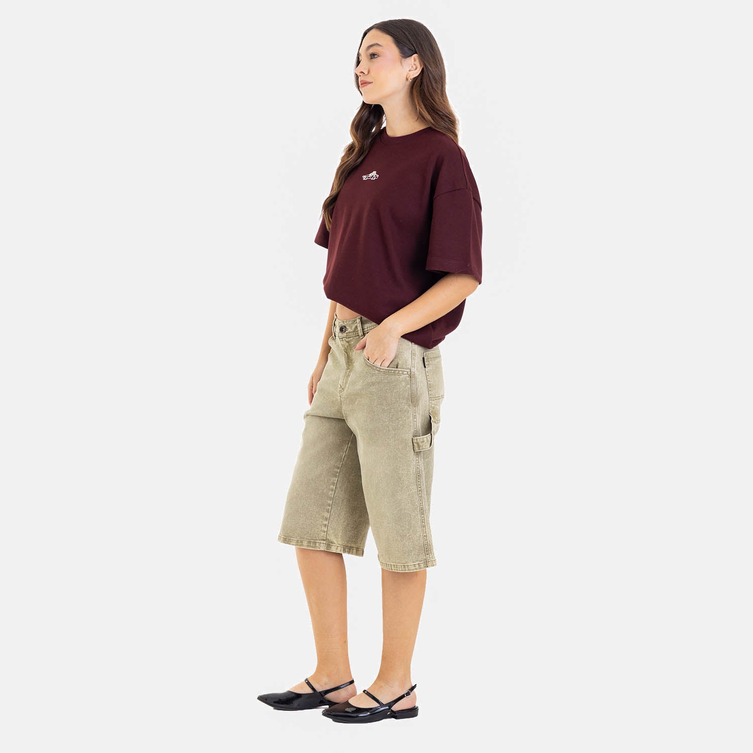 Classic Fit Jort Olive