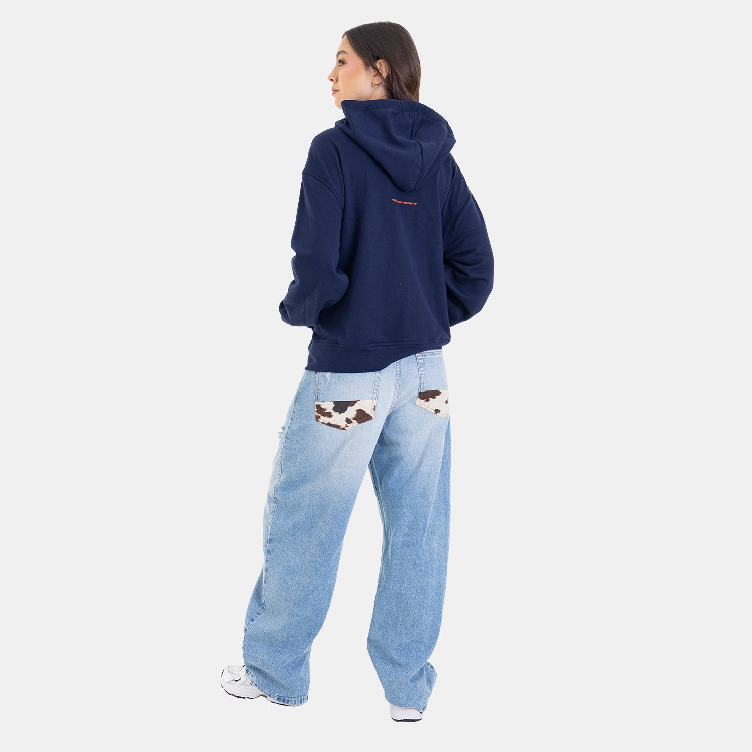 Zip Hoodie Regular Fit Dark Blue