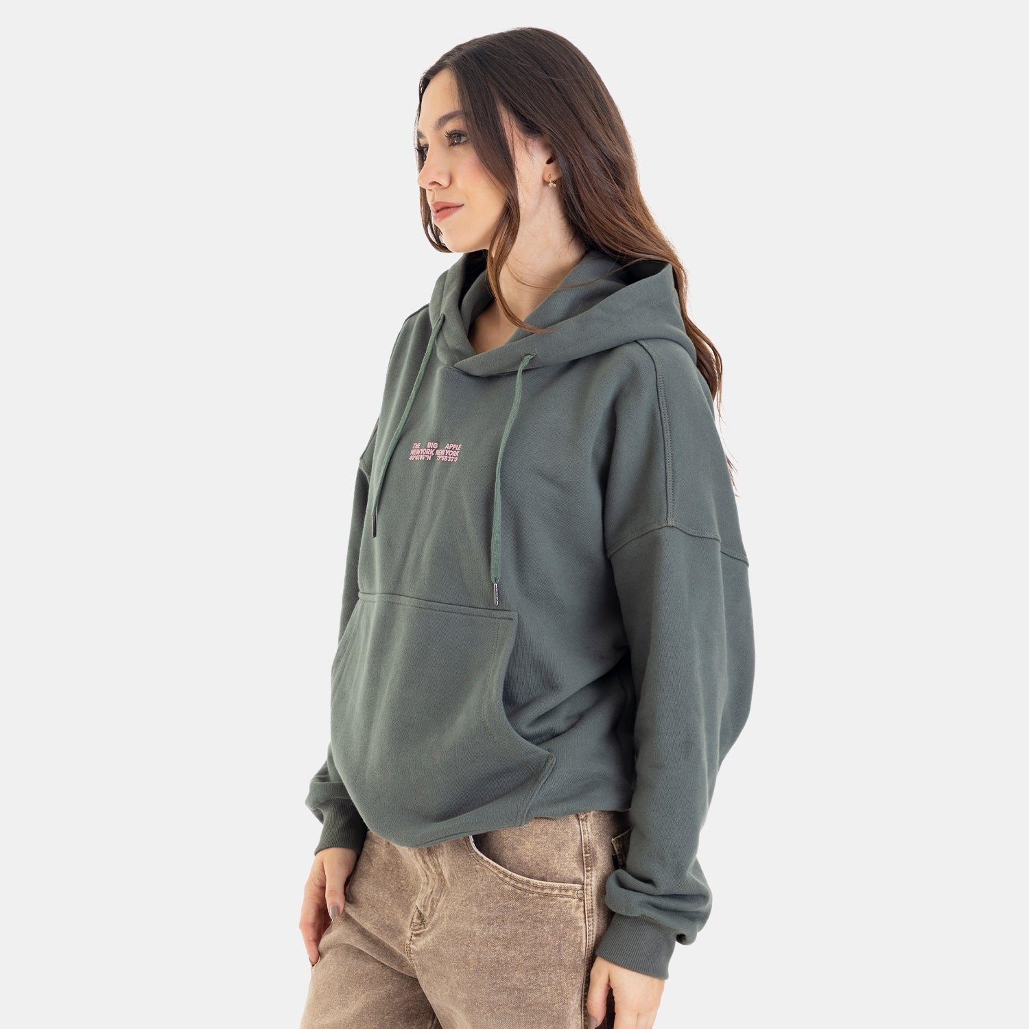 The Big Apple Hoodie Olive