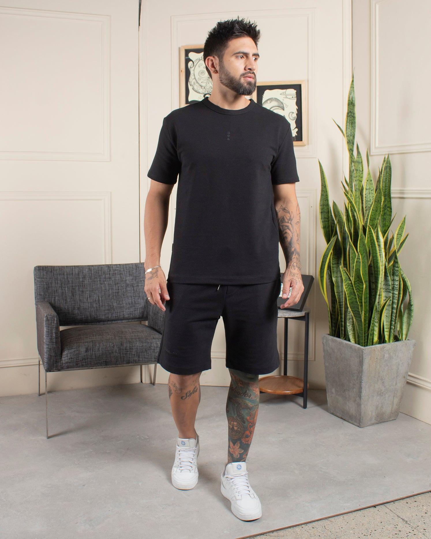 Camiseta Cuello Redondo Estampado Geométrico Minimalista Marca Rappaz