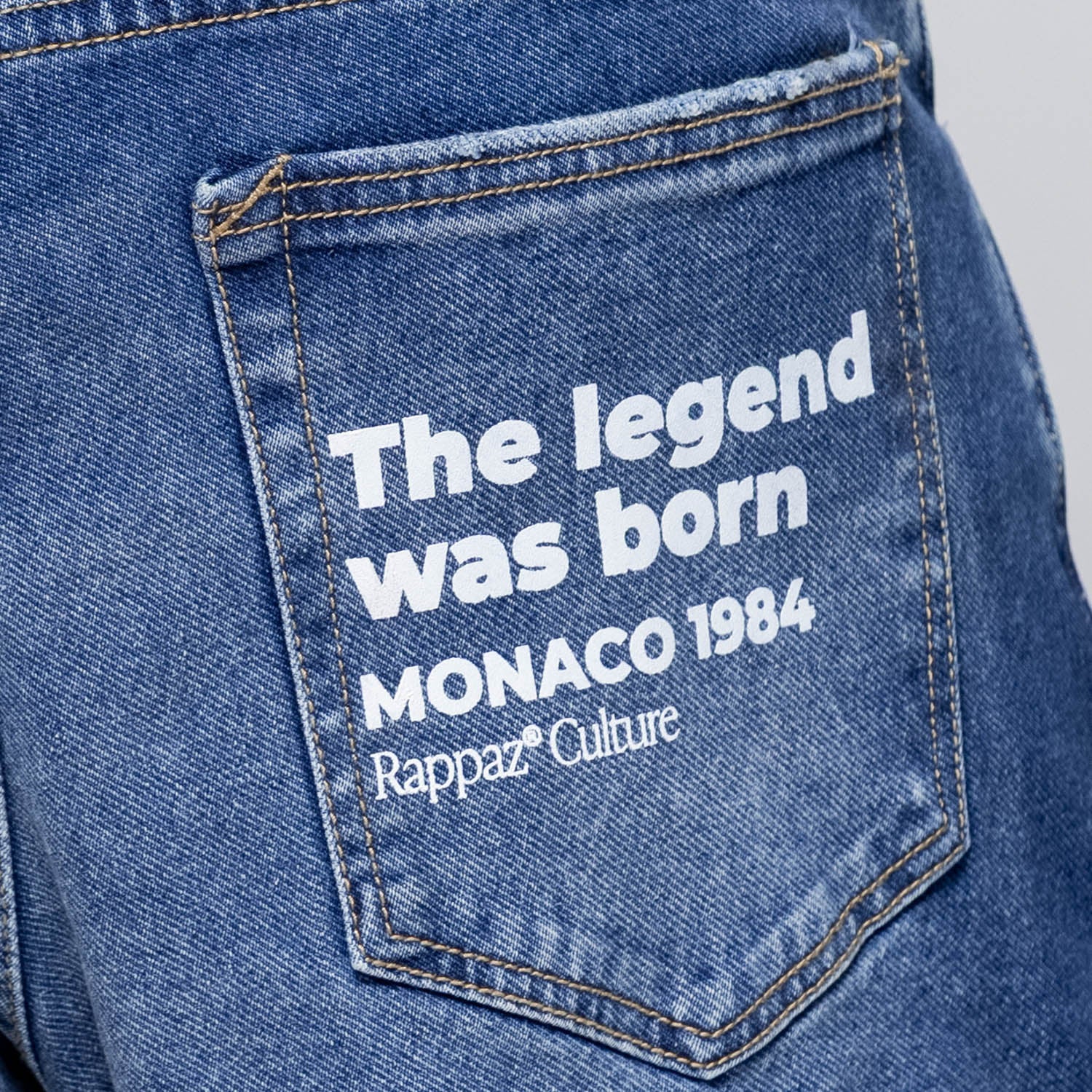 Straight Fit Ayrton Senna '84 Medium Blue