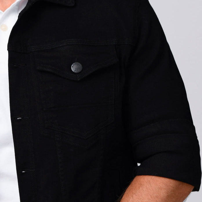 Chaqueta Clásica Color Negro Marca Rappaz
