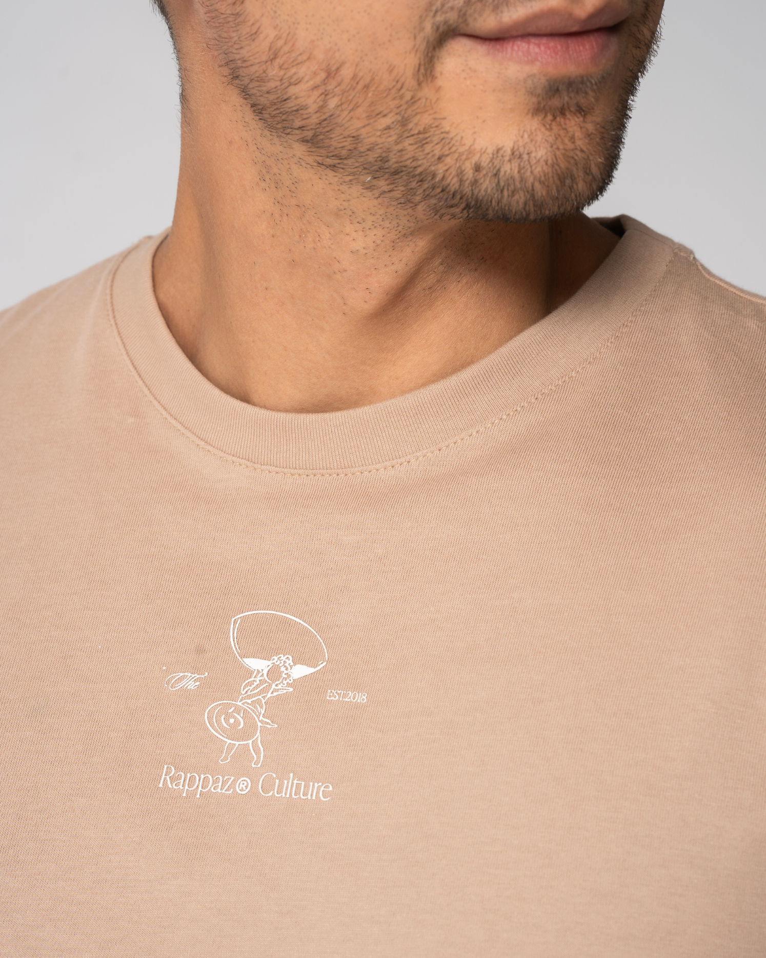 Camiseta Rappaz Culture Estampado Minimalista Frontal Marca Rappaz