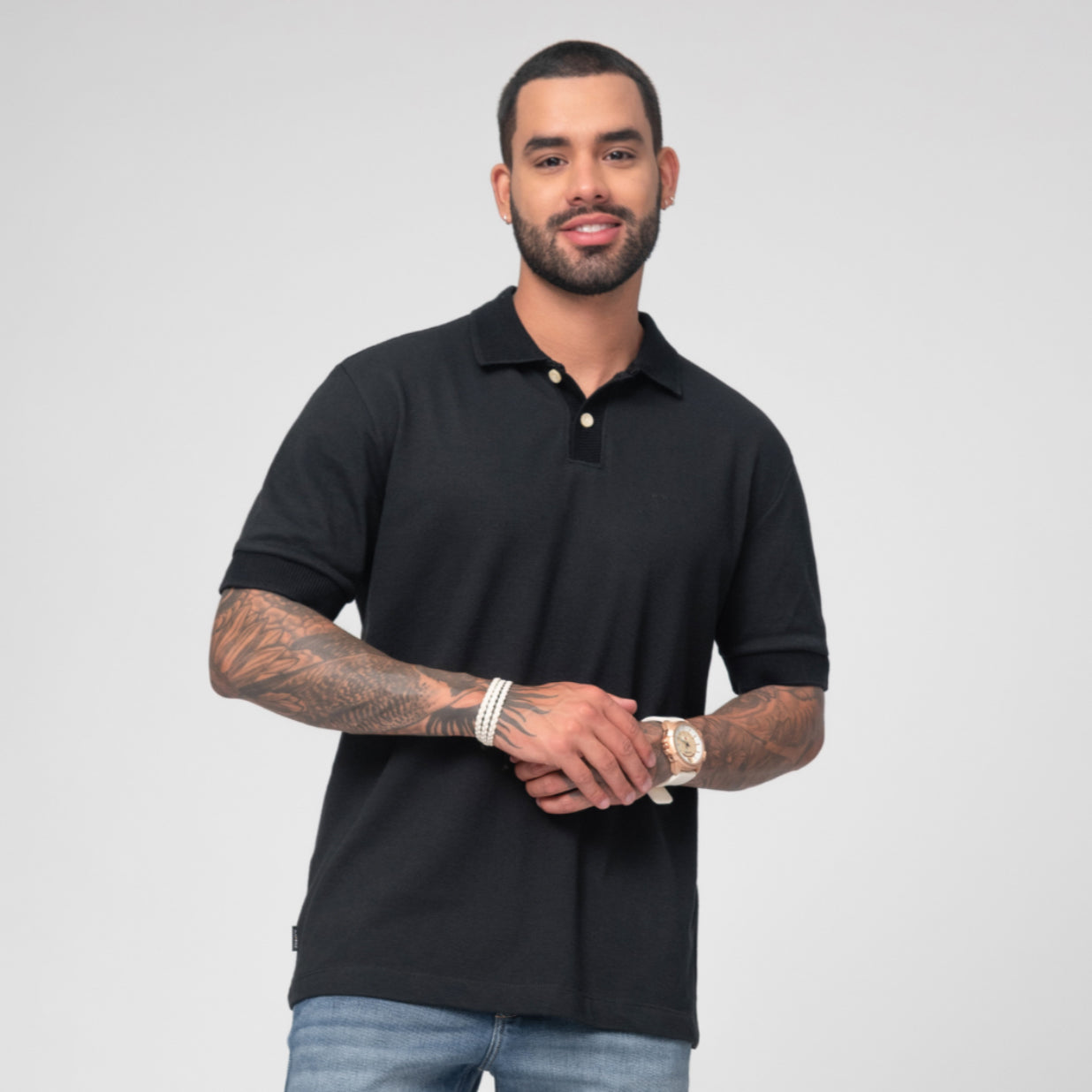 Camiseta Tipo Polo Elemental Marca Rappaz