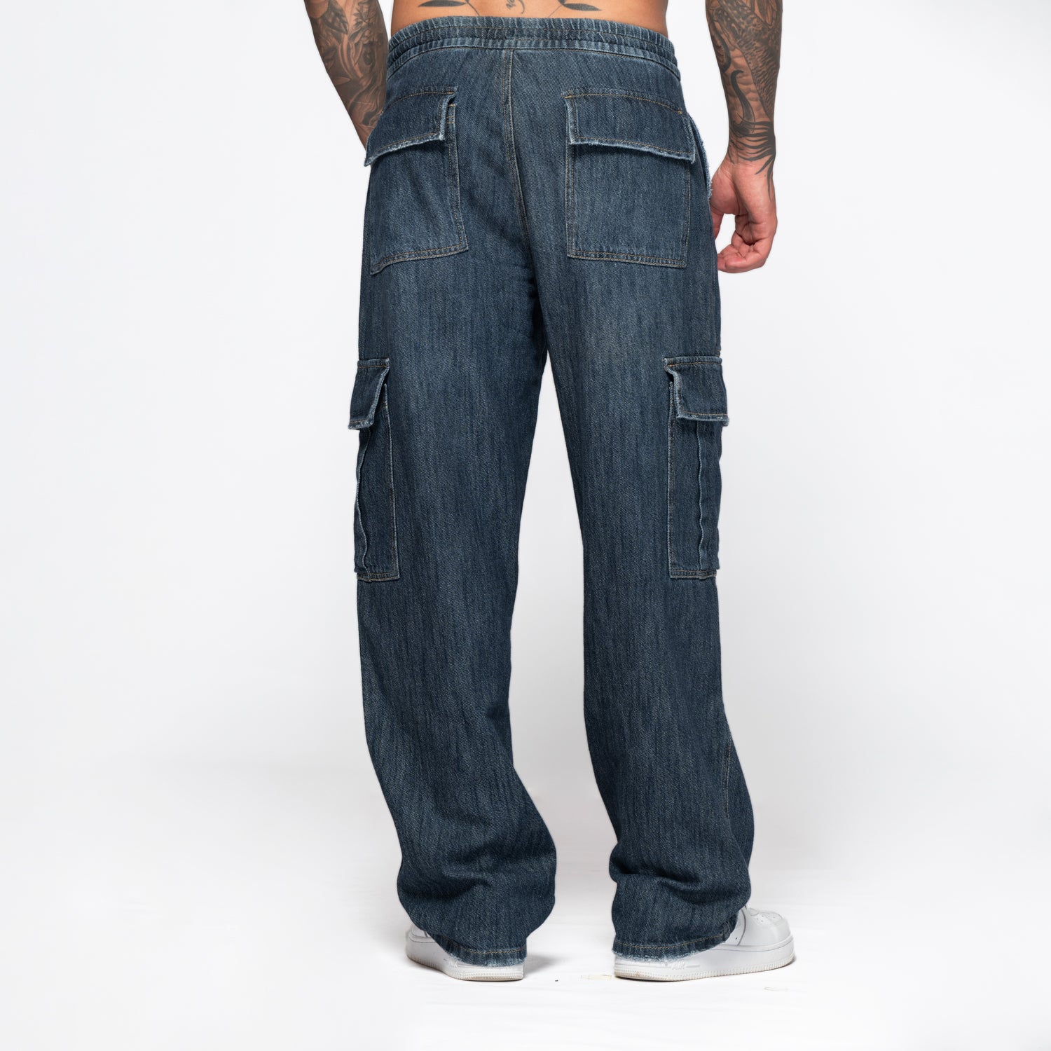 Cargo Jogger Denim Drift Dark Blue