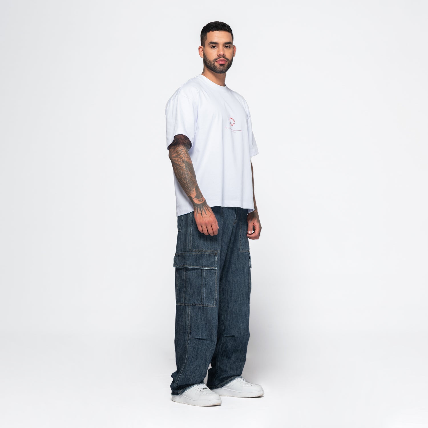 Cargo Jogger Denim Drift Dark Blue
