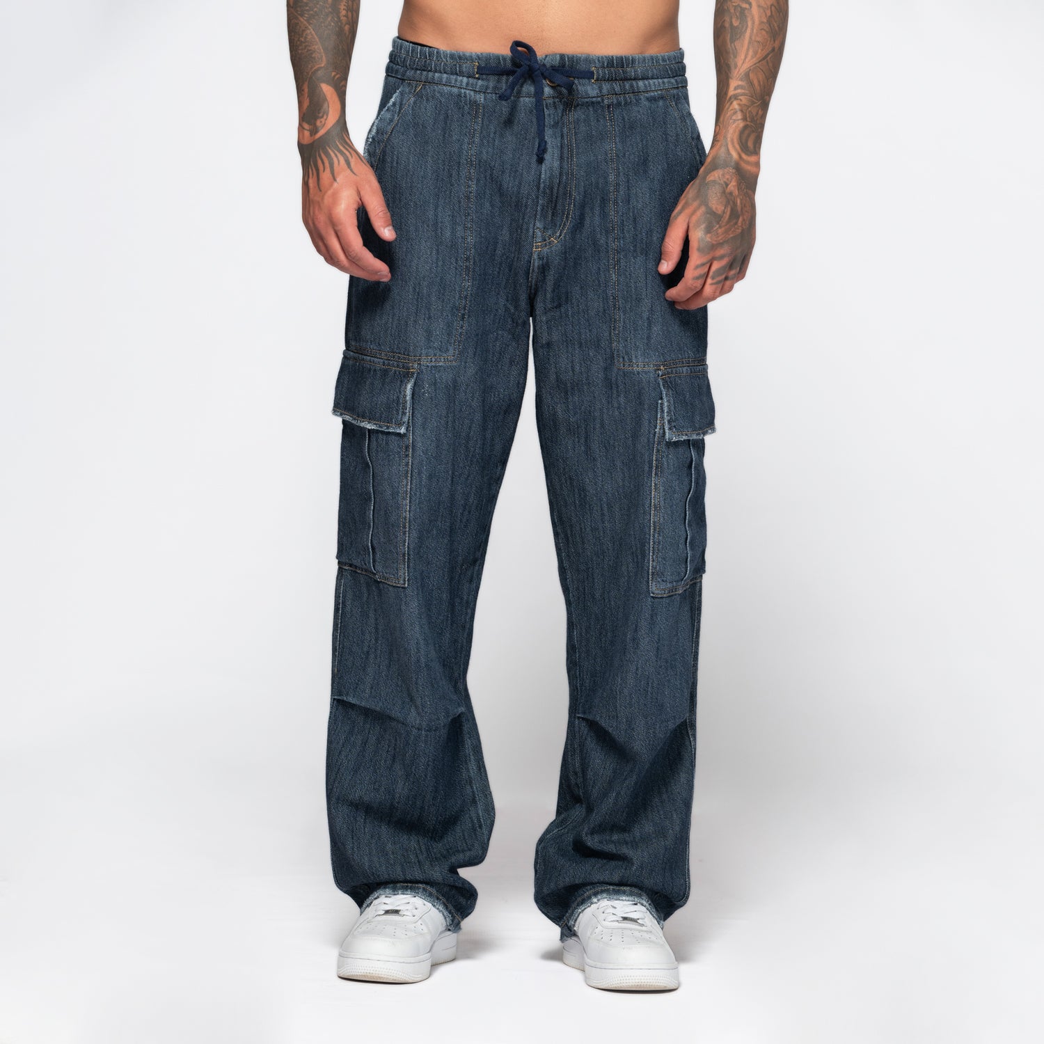 Cargo Jogger Denim Drift Dark Blue