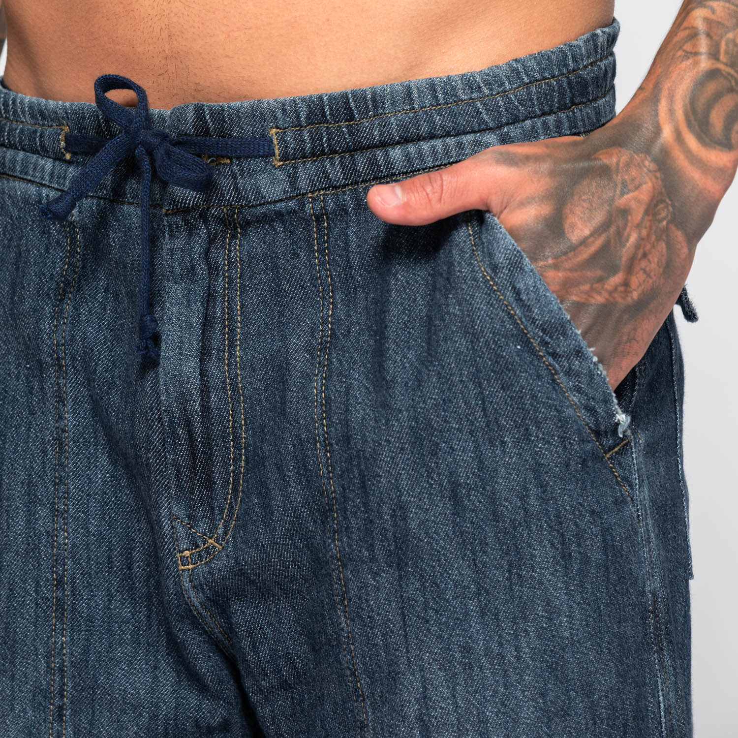 Cargo Jogger Denim Drift Dark Blue