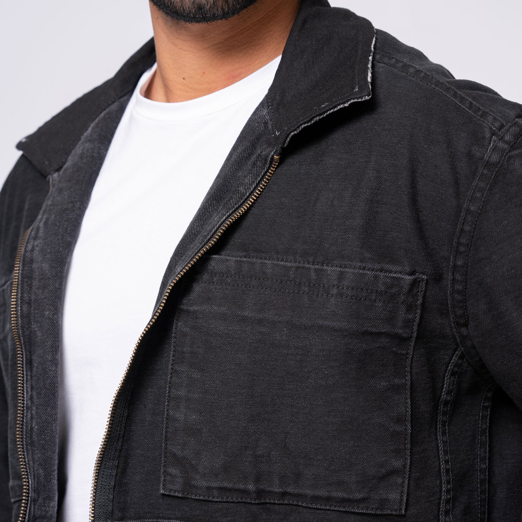 Chaqueta Doble Faz Color Gris Oscuro Marca Rappaz