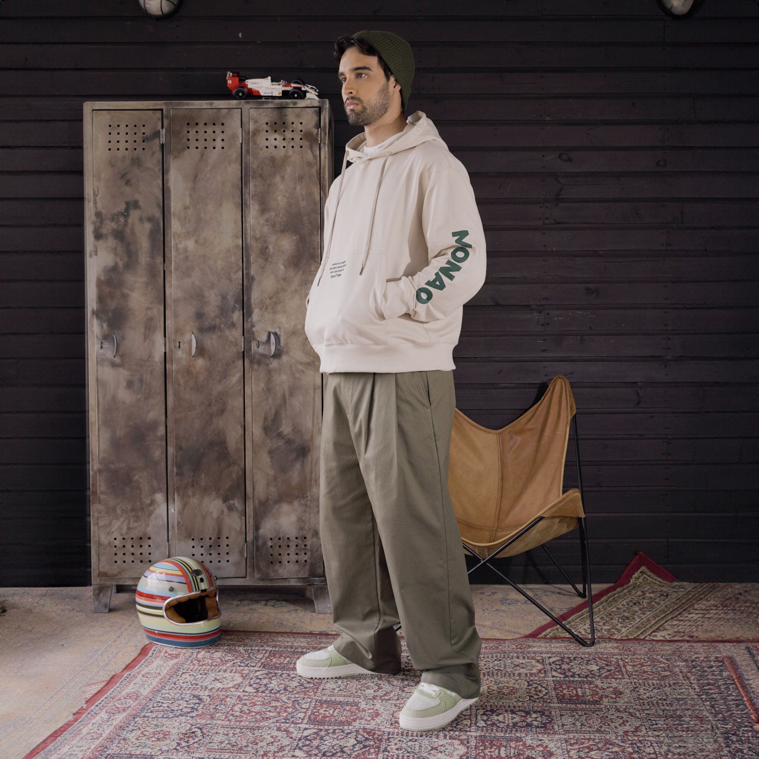 Hoodie Grand Prix Monaco Beige